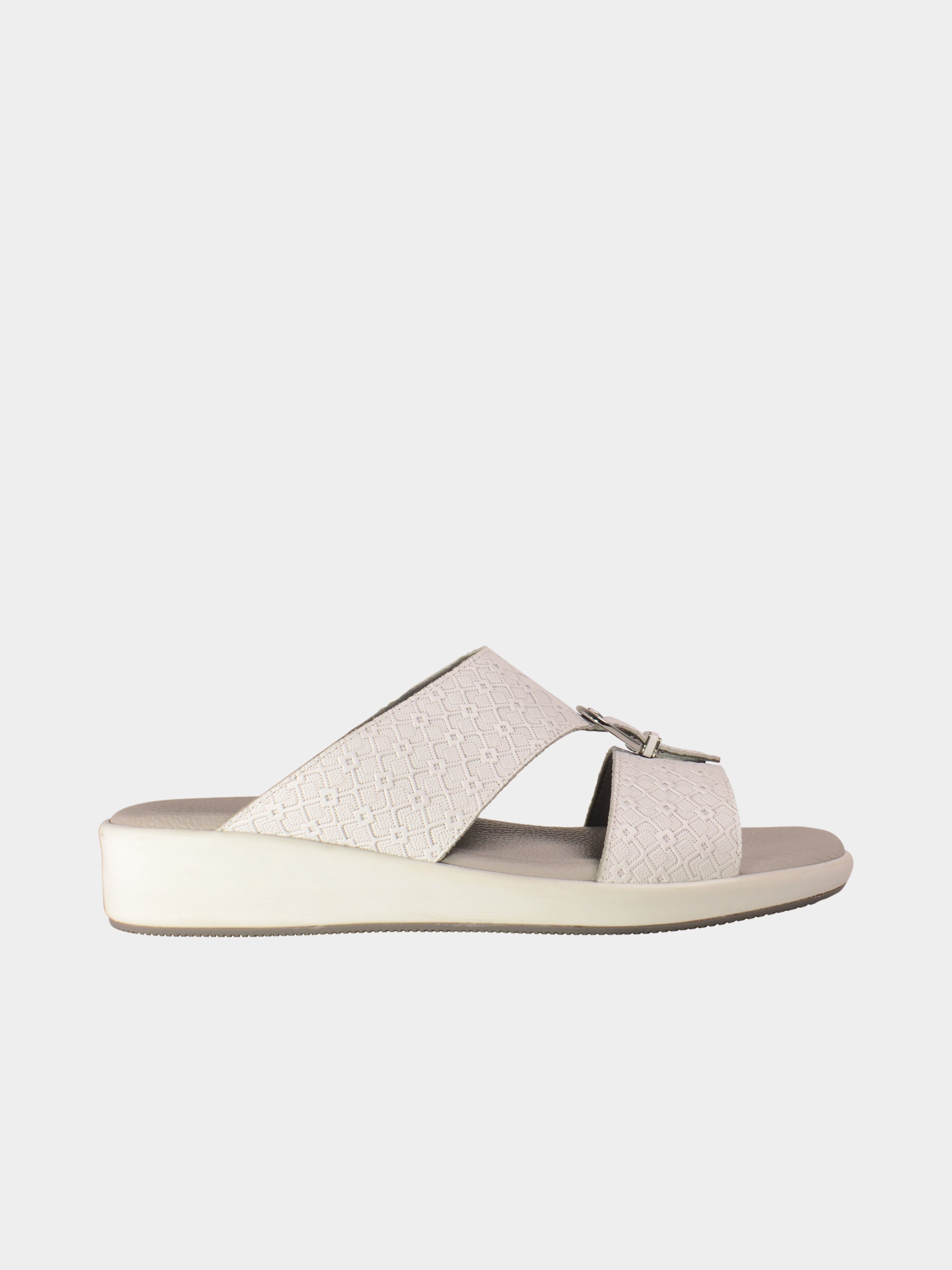 Barjeel Uno BGT-14 Men's Arabic Sandals #color_White