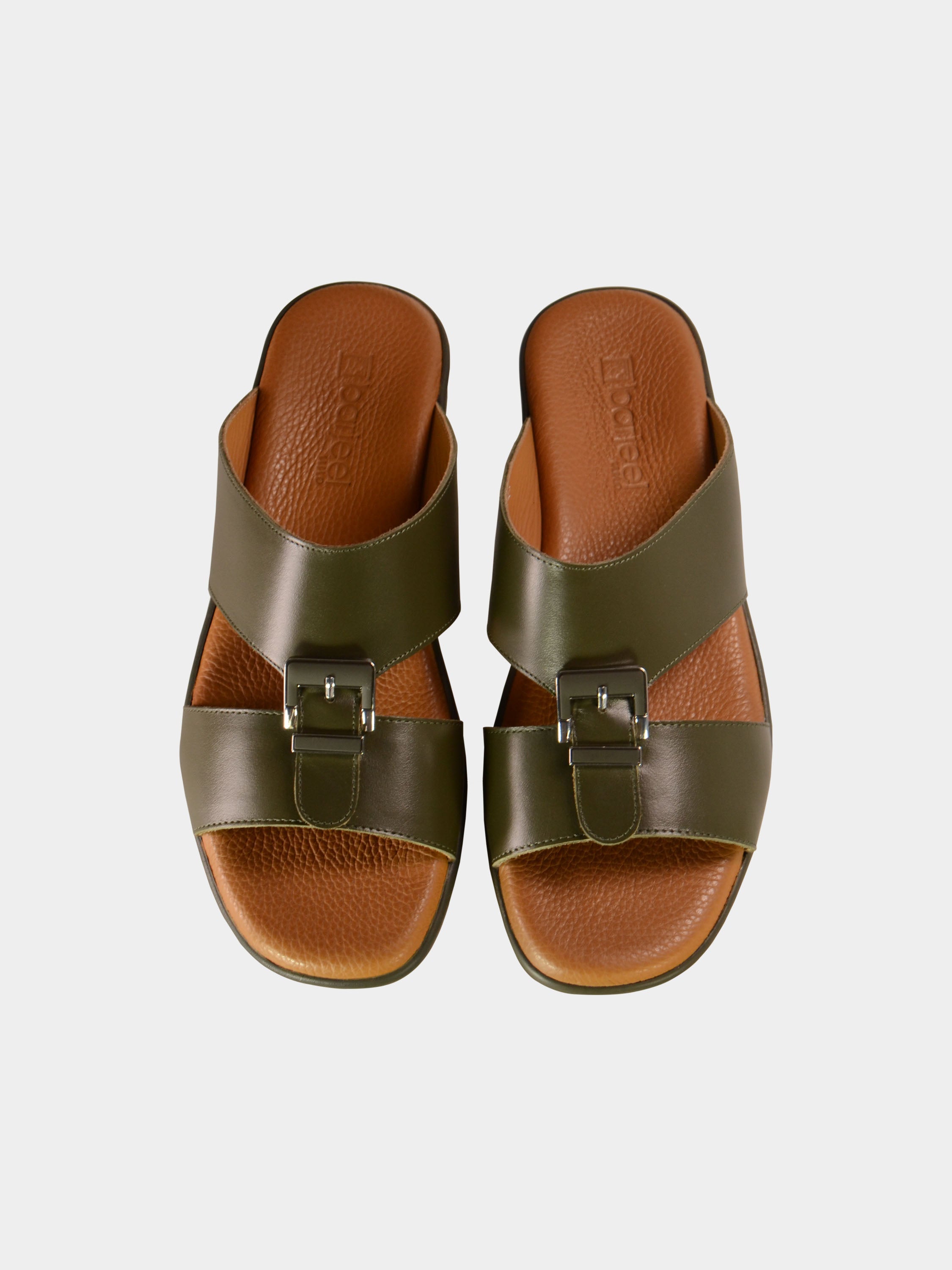 Barjeel Uno BGT-01 Men's Arabic Sandals #color_Green