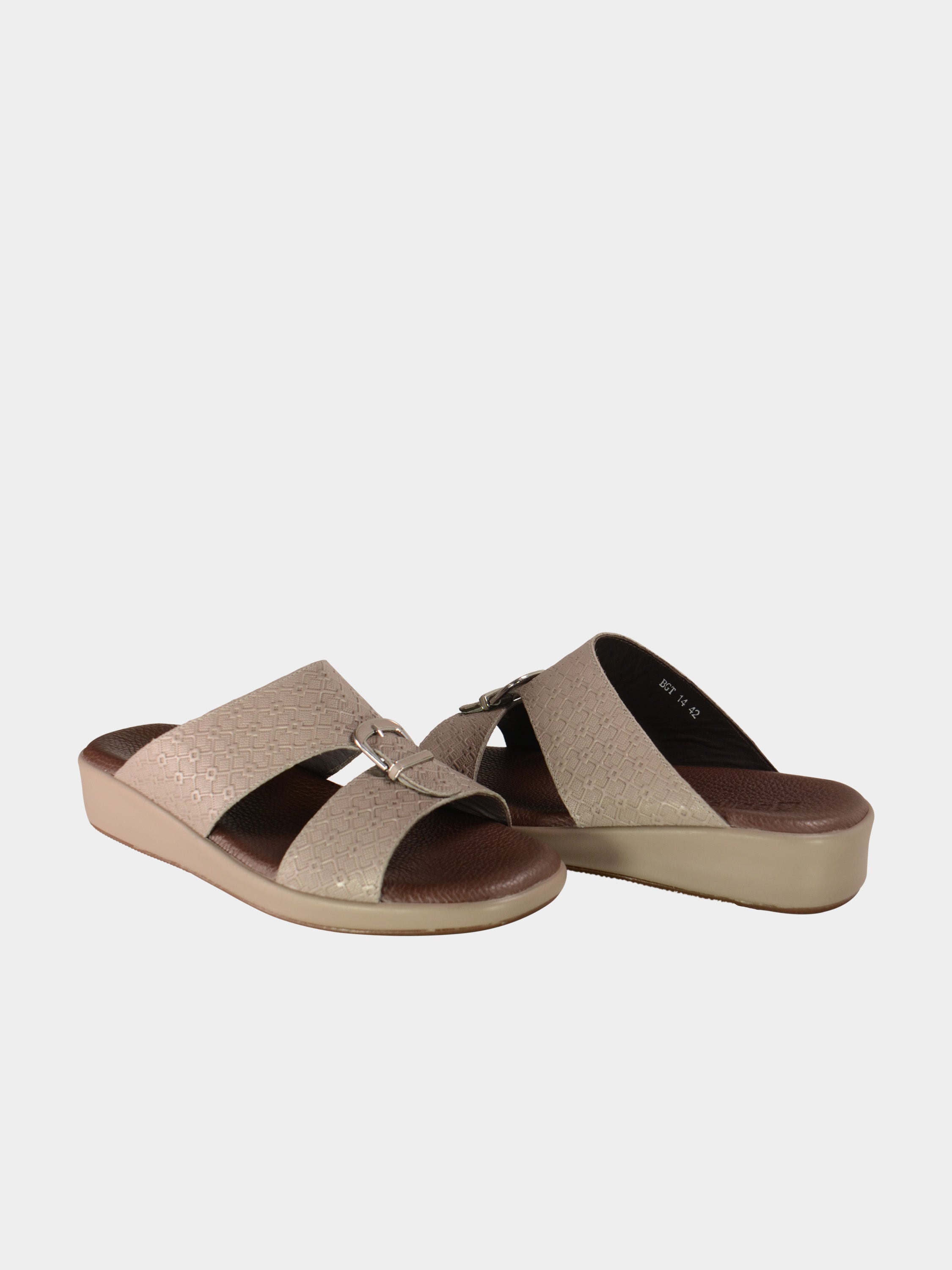 Barjeel Uno BGT-14 Men's Arabic Sandals #color_Gray