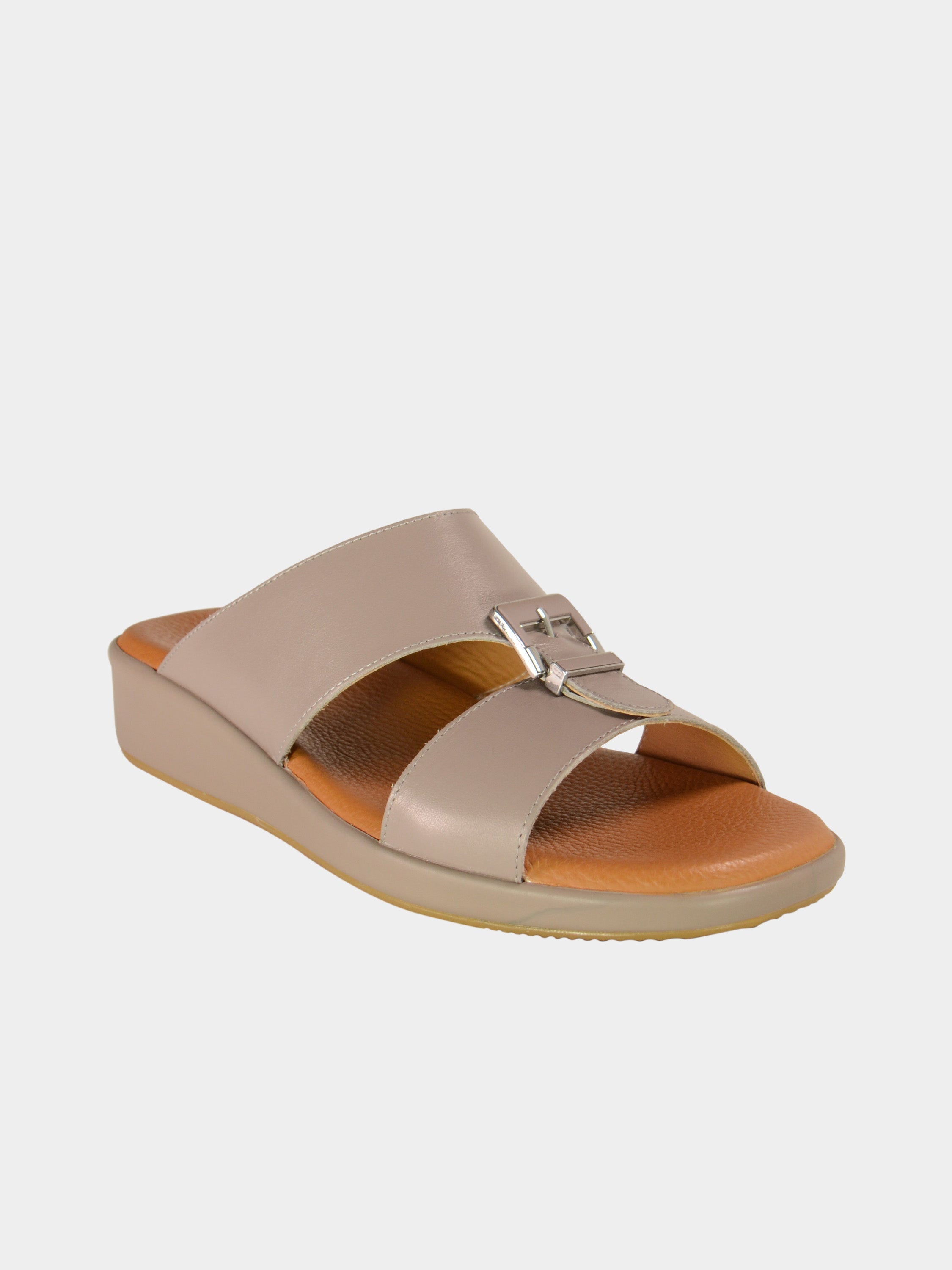 Barjeel Uno BGT-01 Men's Arabic Sandals #color_Gray