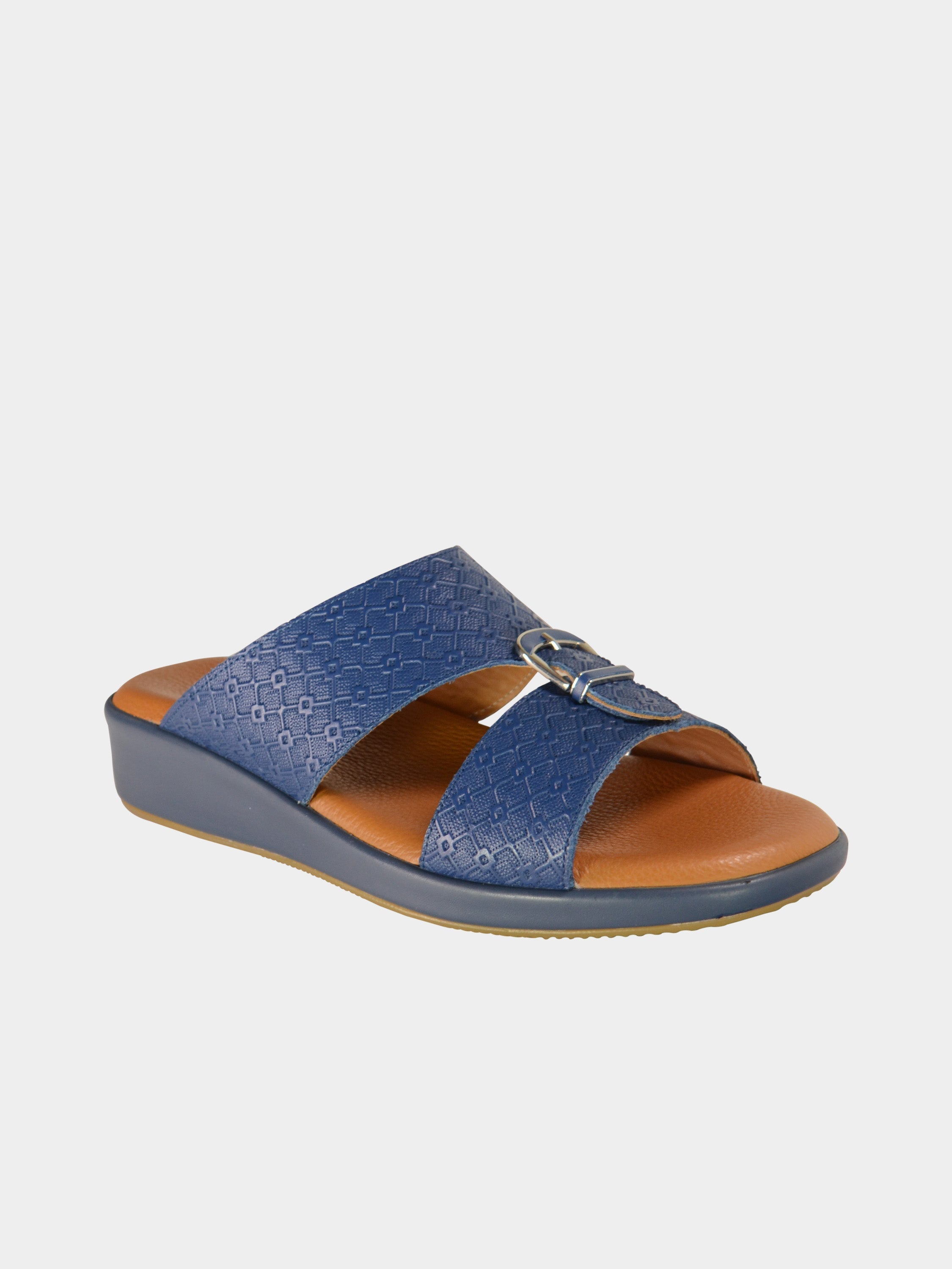 Barjeel Uno BGT-14 Boys Arabic Sandals #color_Navy