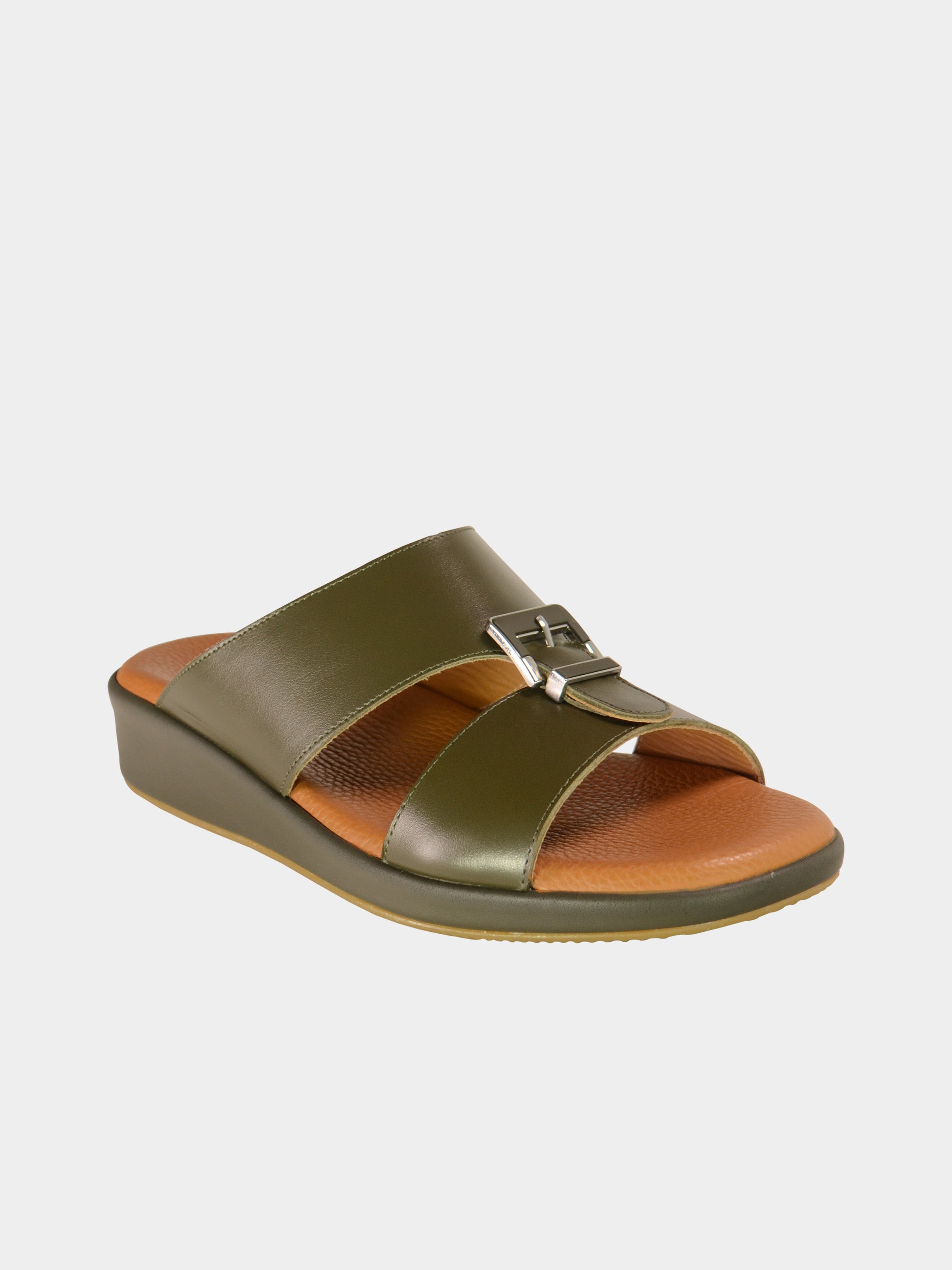 Barjeel Uno BGT-01 Men's Arabic Sandals #color_Green