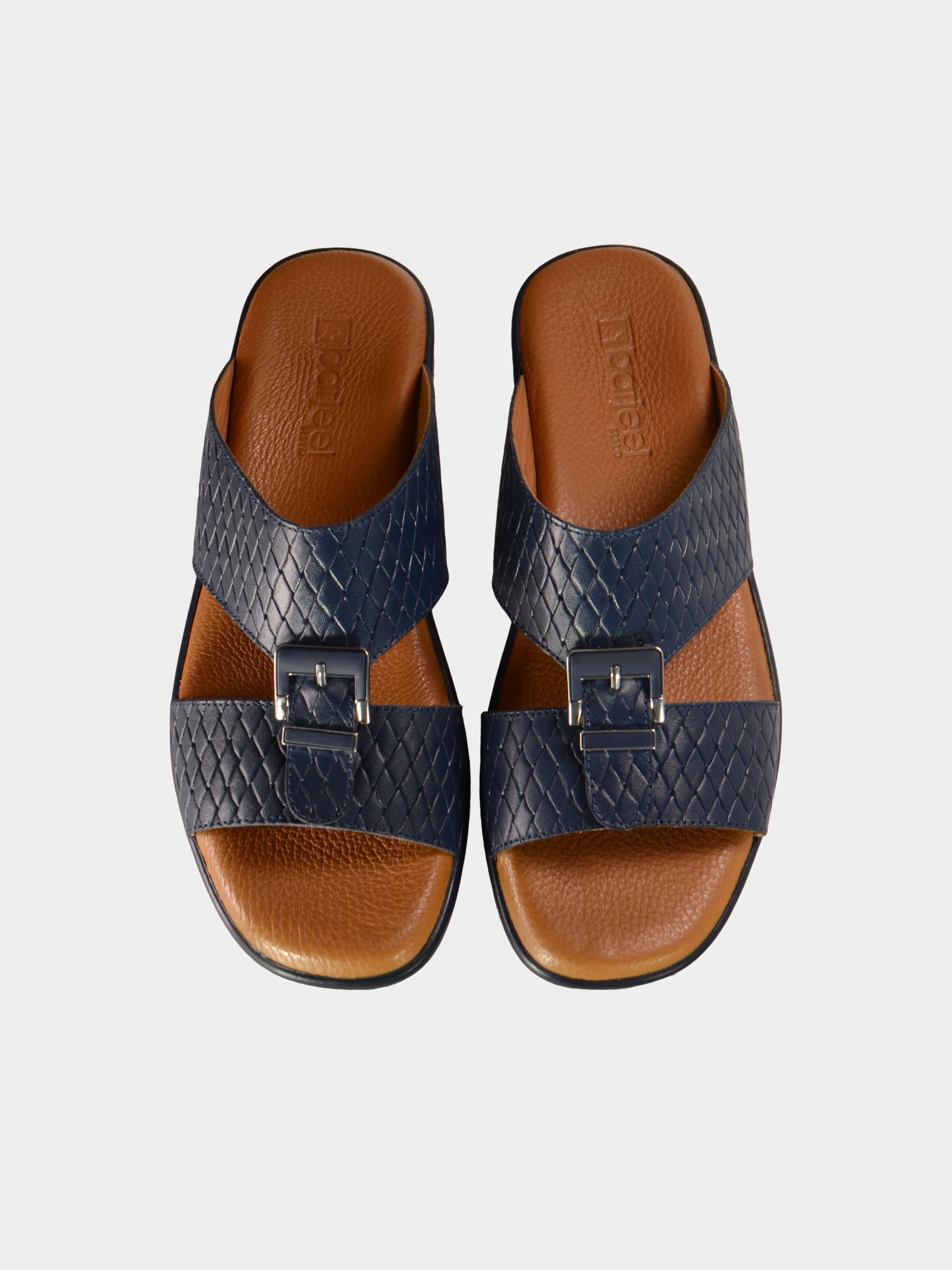 Barjeel Uno BGT-10 Men's Arabic Sandals #color_Navy
