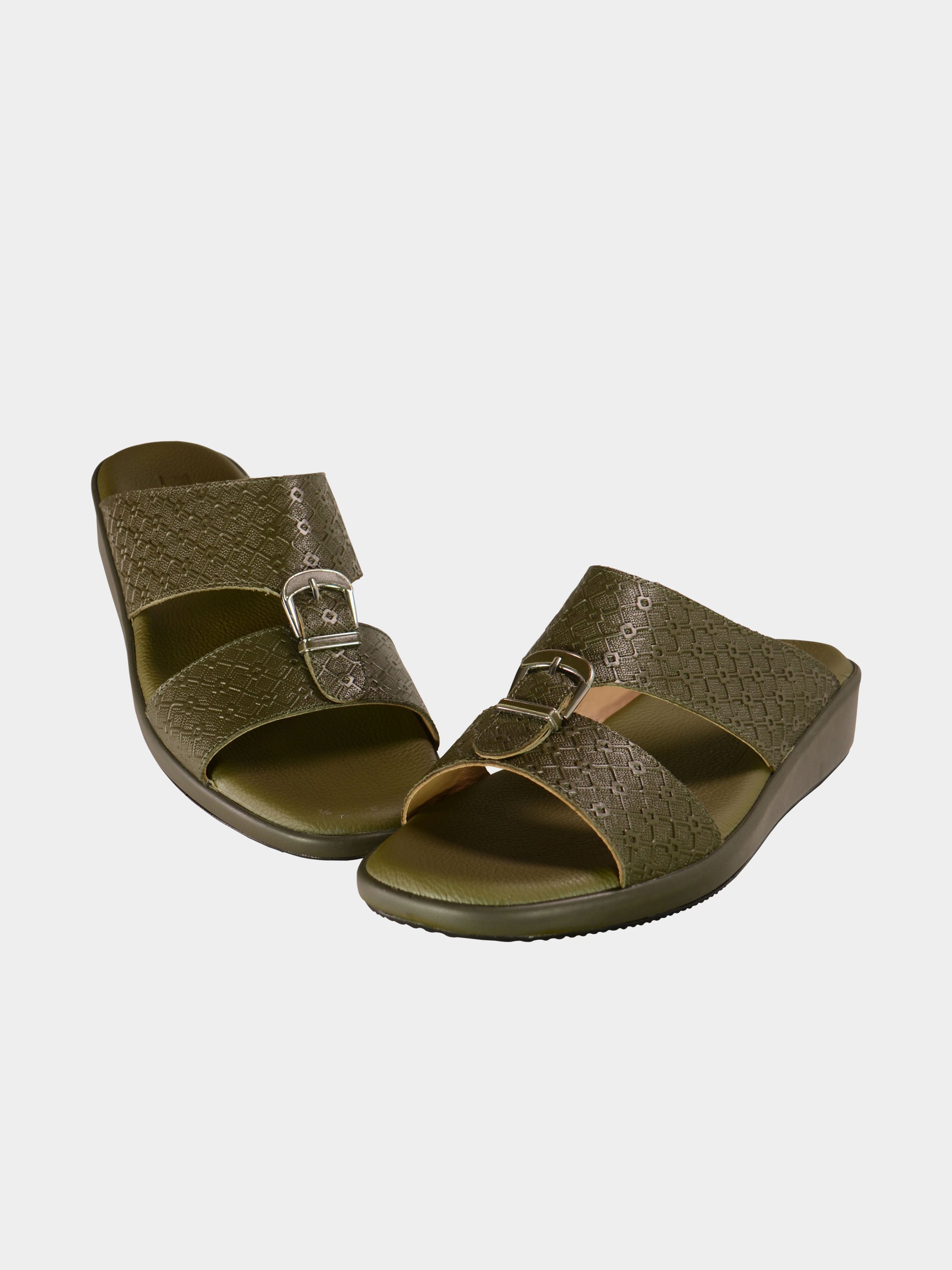 Barjeel Uno BGT-14 Boys Arabic Sandals #color_Green