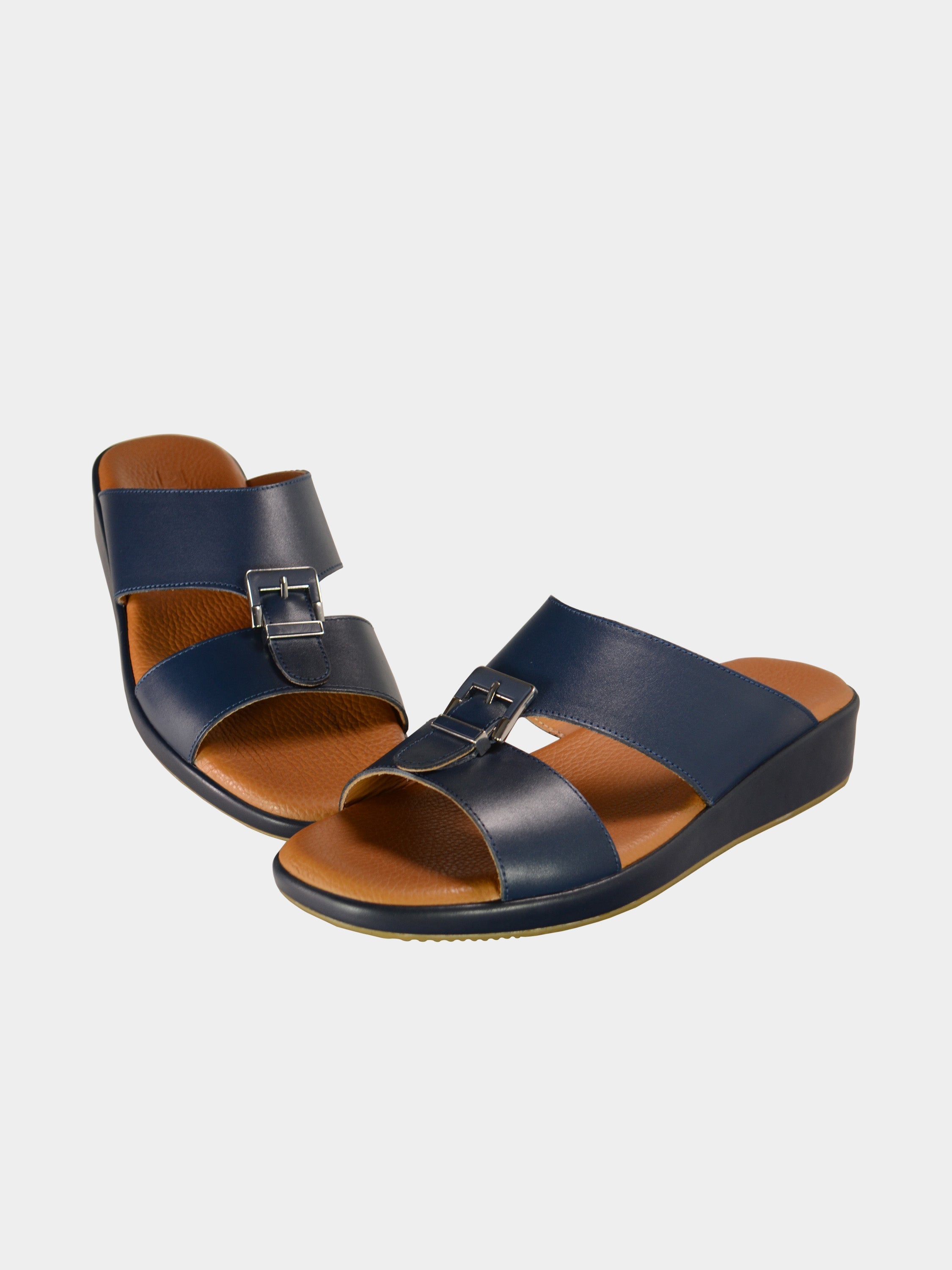 Barjeel Uno BGT-01 Men's Arabic Sandals #color_Navy