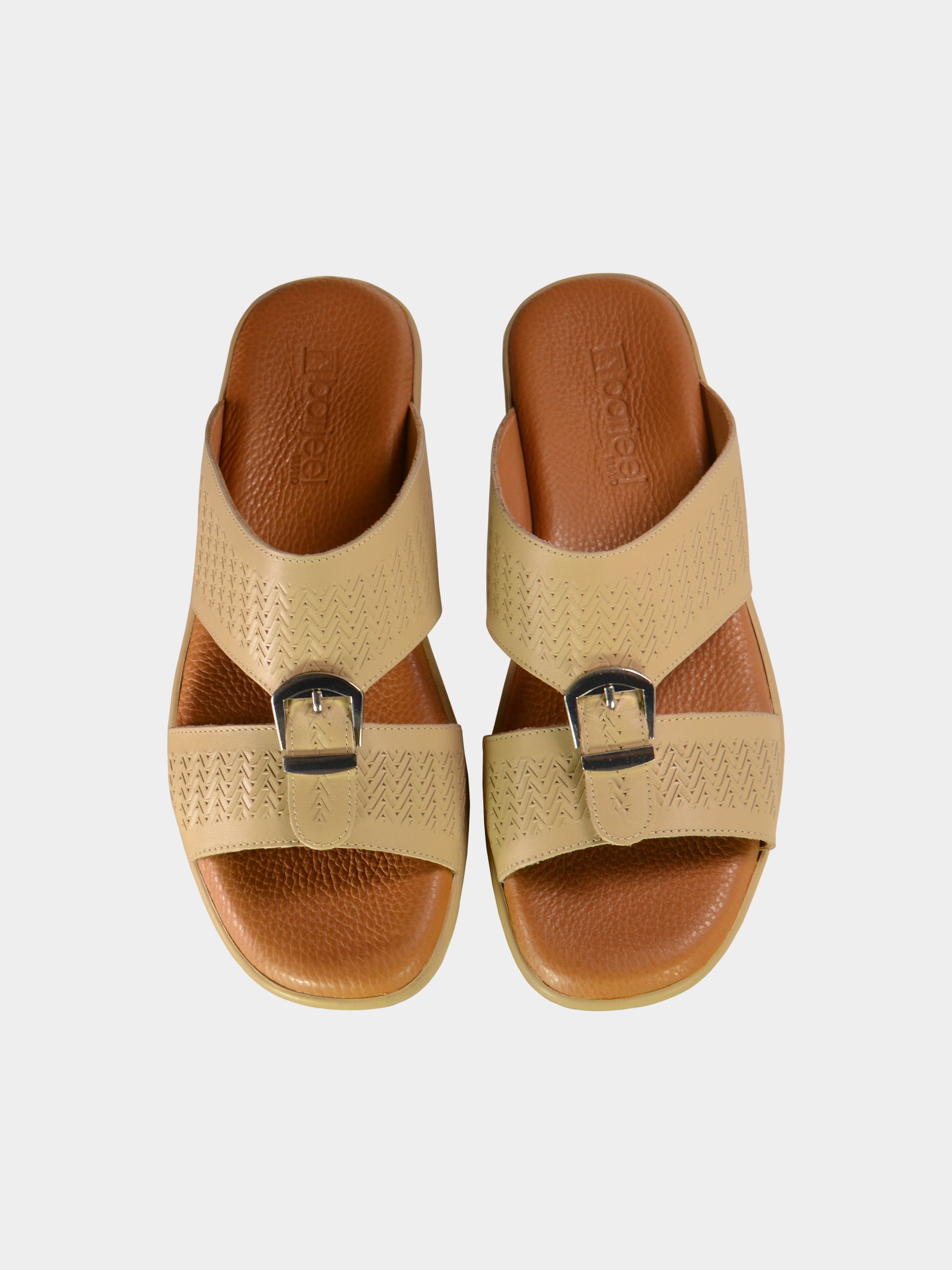 Barjeel Uno BGT-09 Boys Arabic Sandals #color_Beige