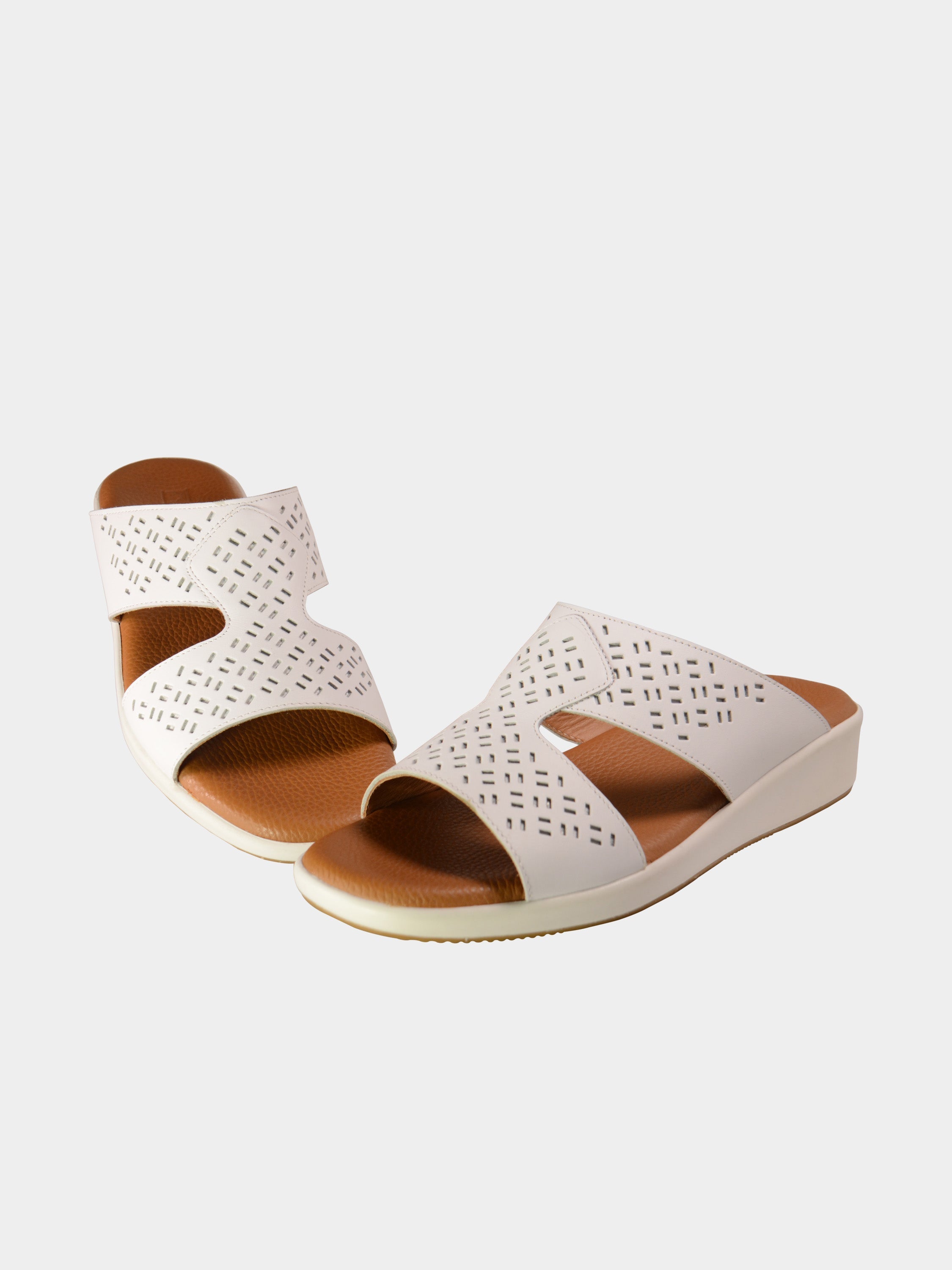Barjeel Uno BGT-06 Men's Arabic Sandals #color_White