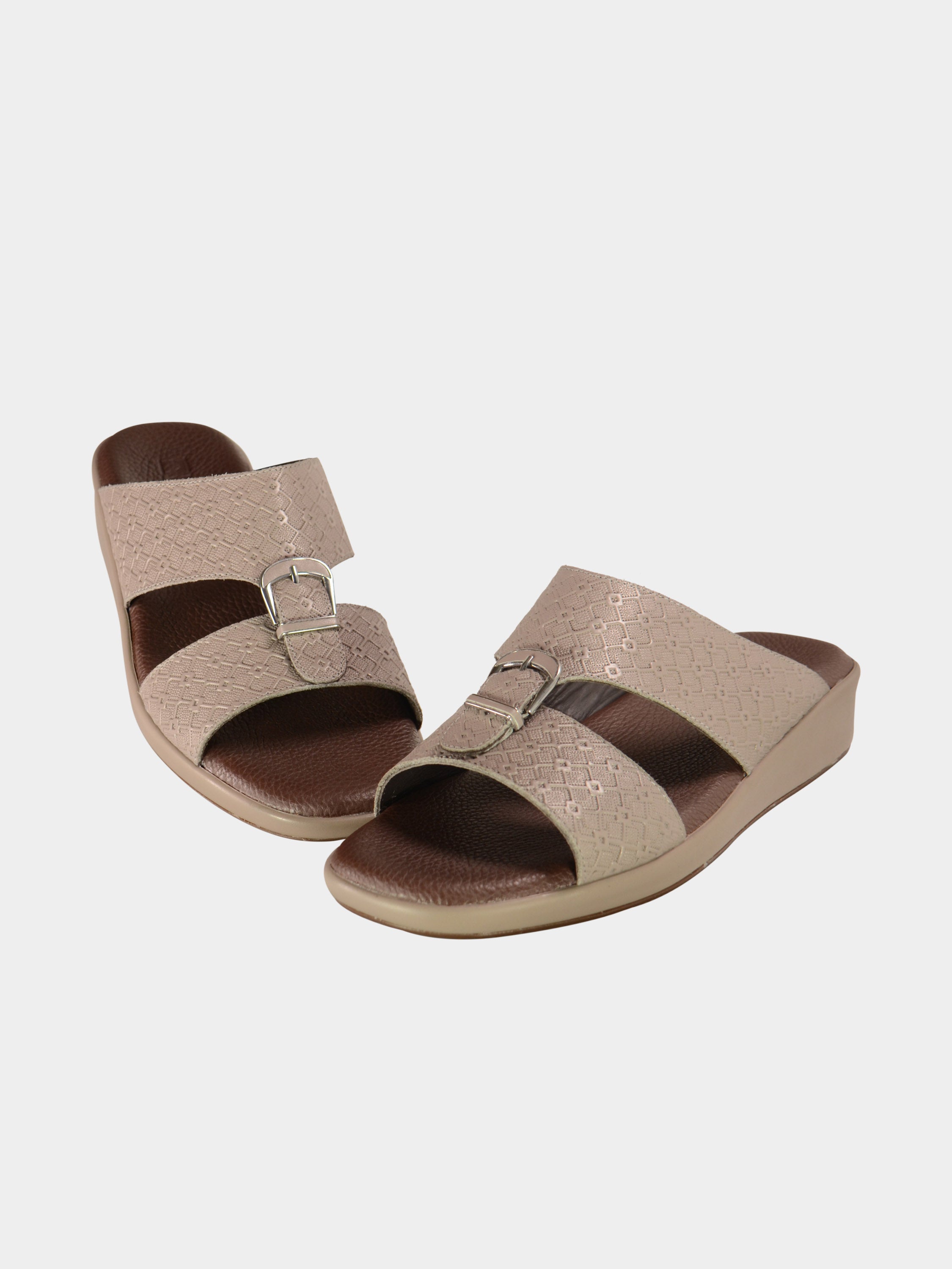 Barjeel Uno BGT-14 Men's Arabic Sandals #color_Gray