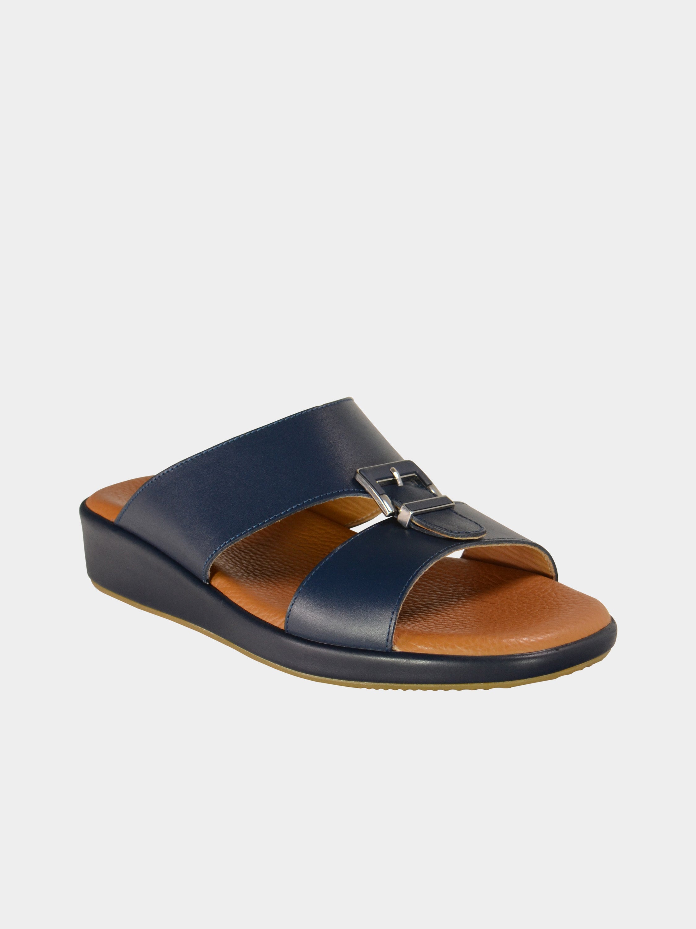 Barjeel Uno BGT-01 Men's Arabic Sandals #color_Navy