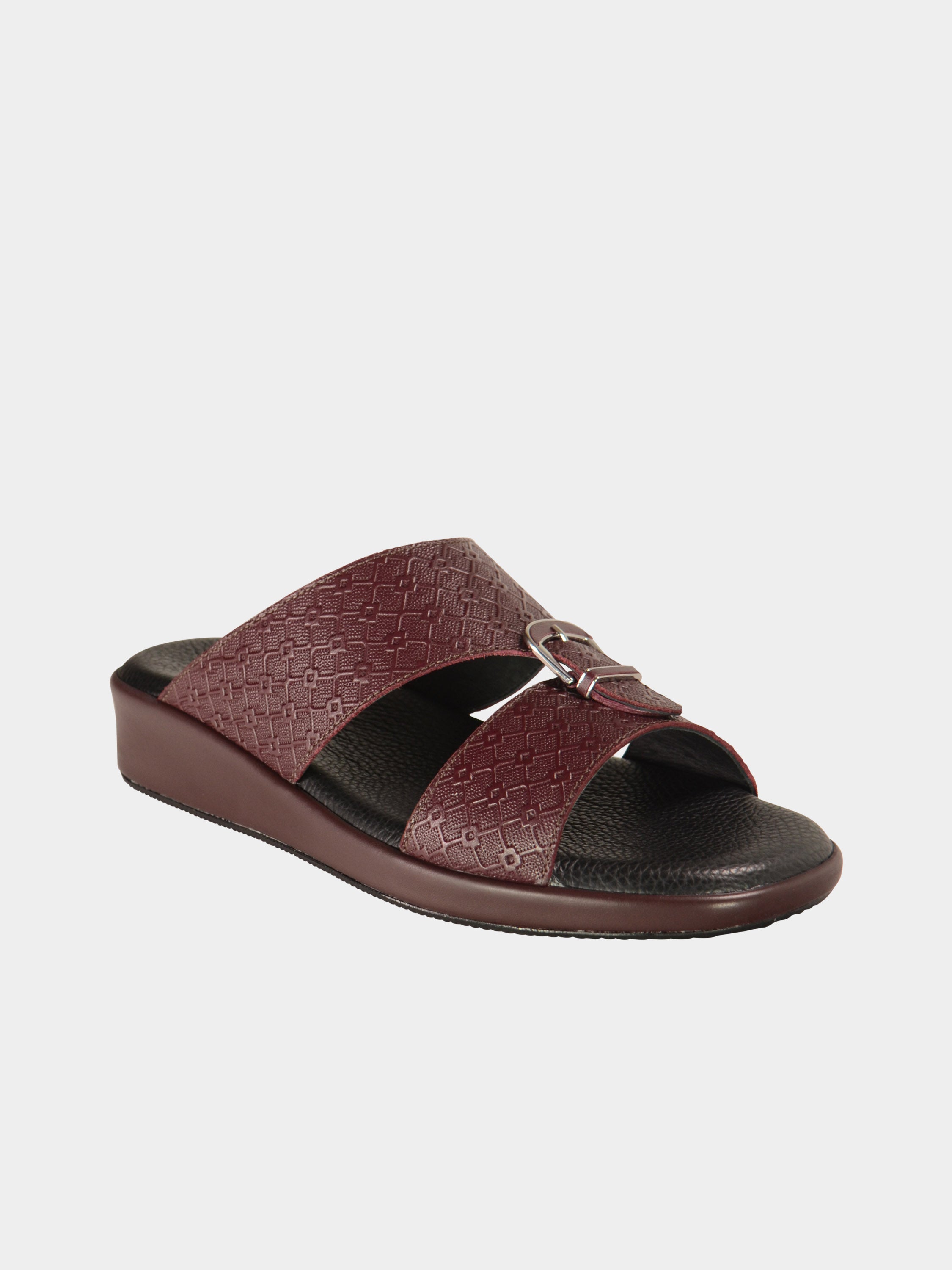 Barjeel Uno BGT-14 Men's Arabic Sandals #color_Maroon