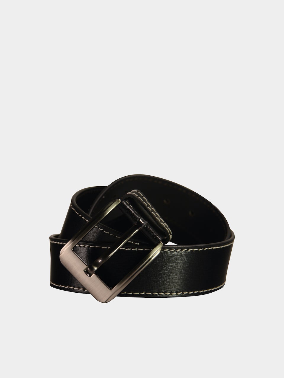 Barjeel Uno Men Slim Belts in Black Leather