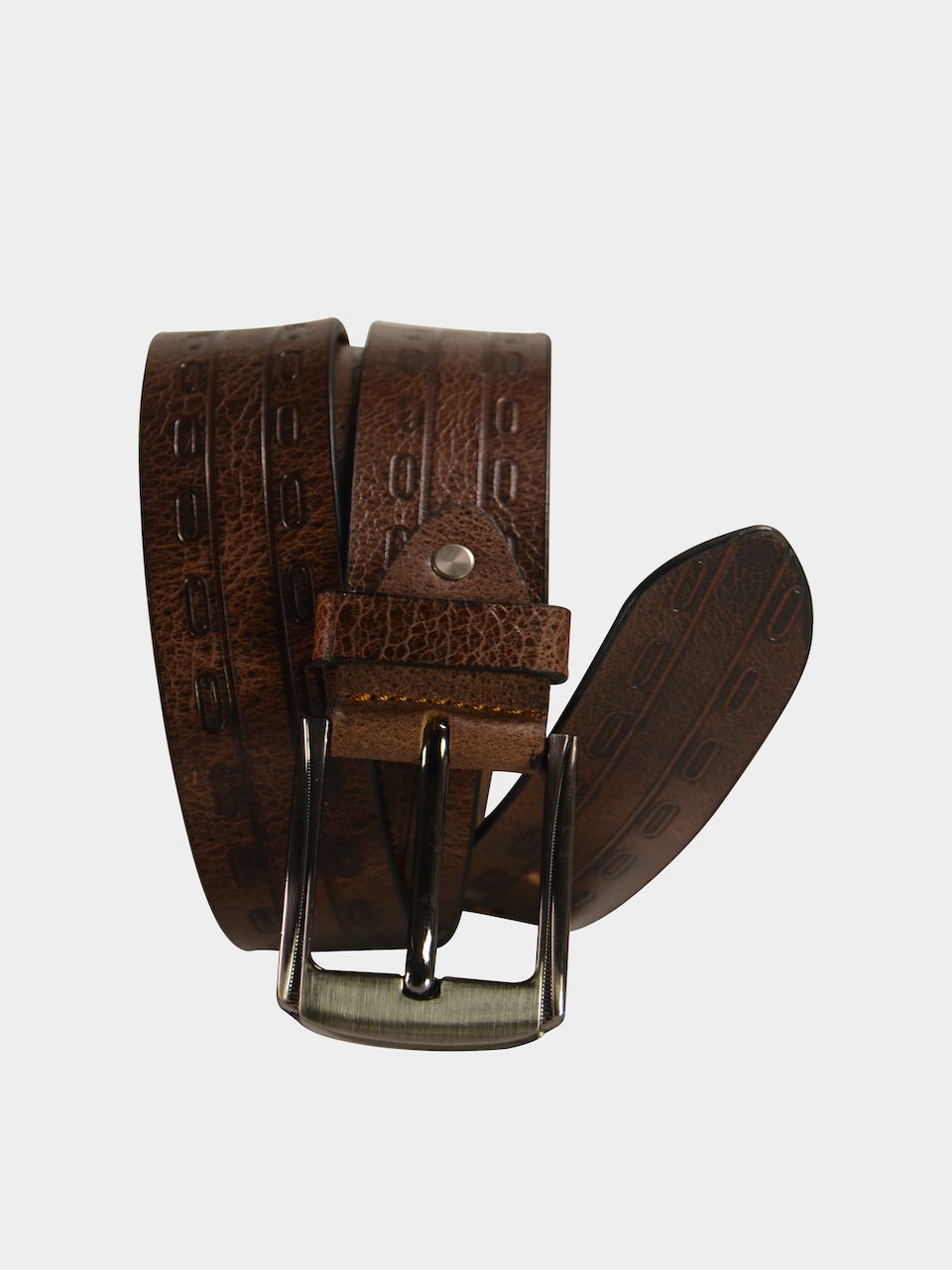 Barjeel Uno Men Slim Belts in Black Leather