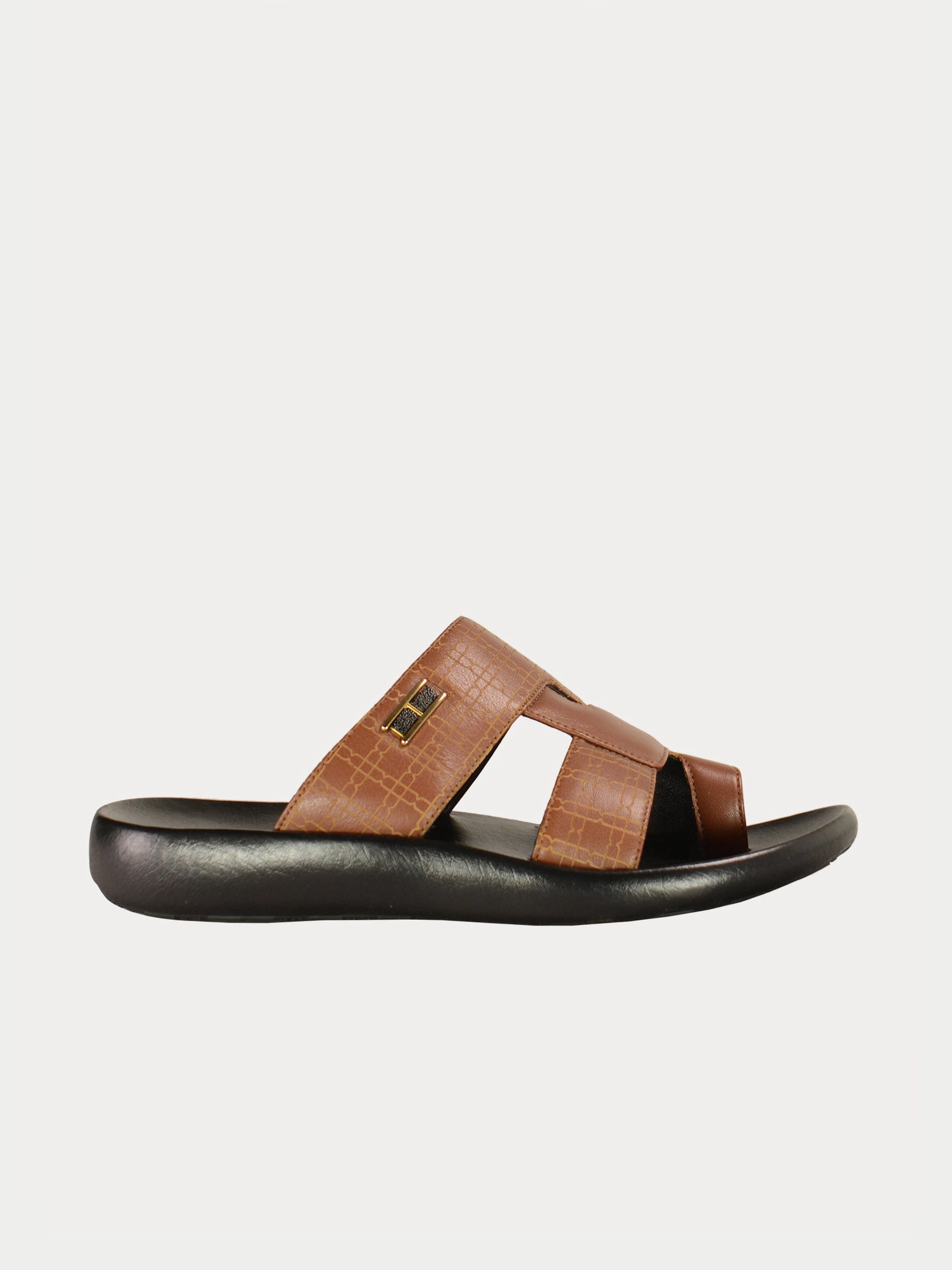 Barjeel Uno 0192610 Square Key Arabic Sandals #color_Brown