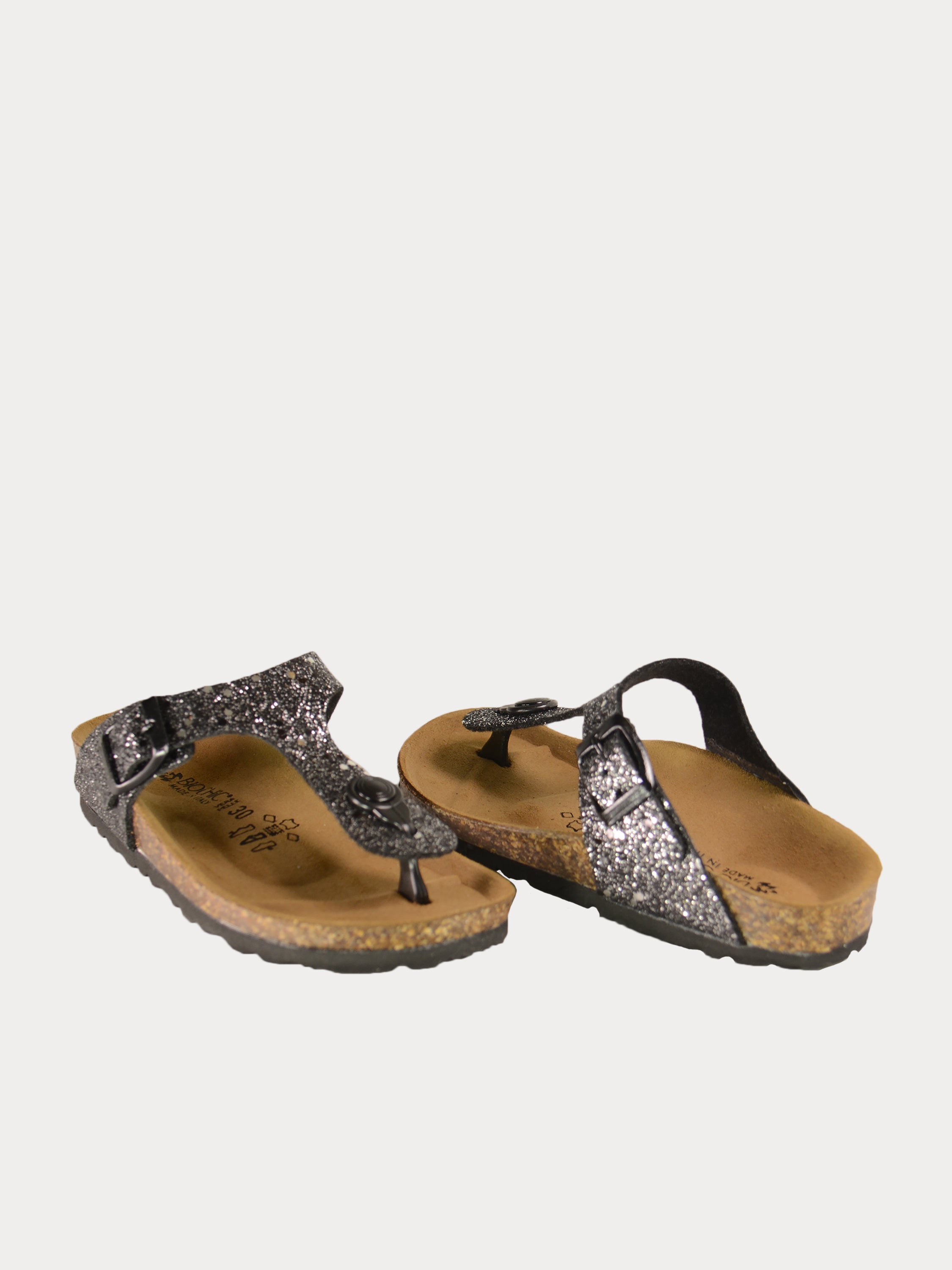 Biochic Girls Flat Sandals #color_Black