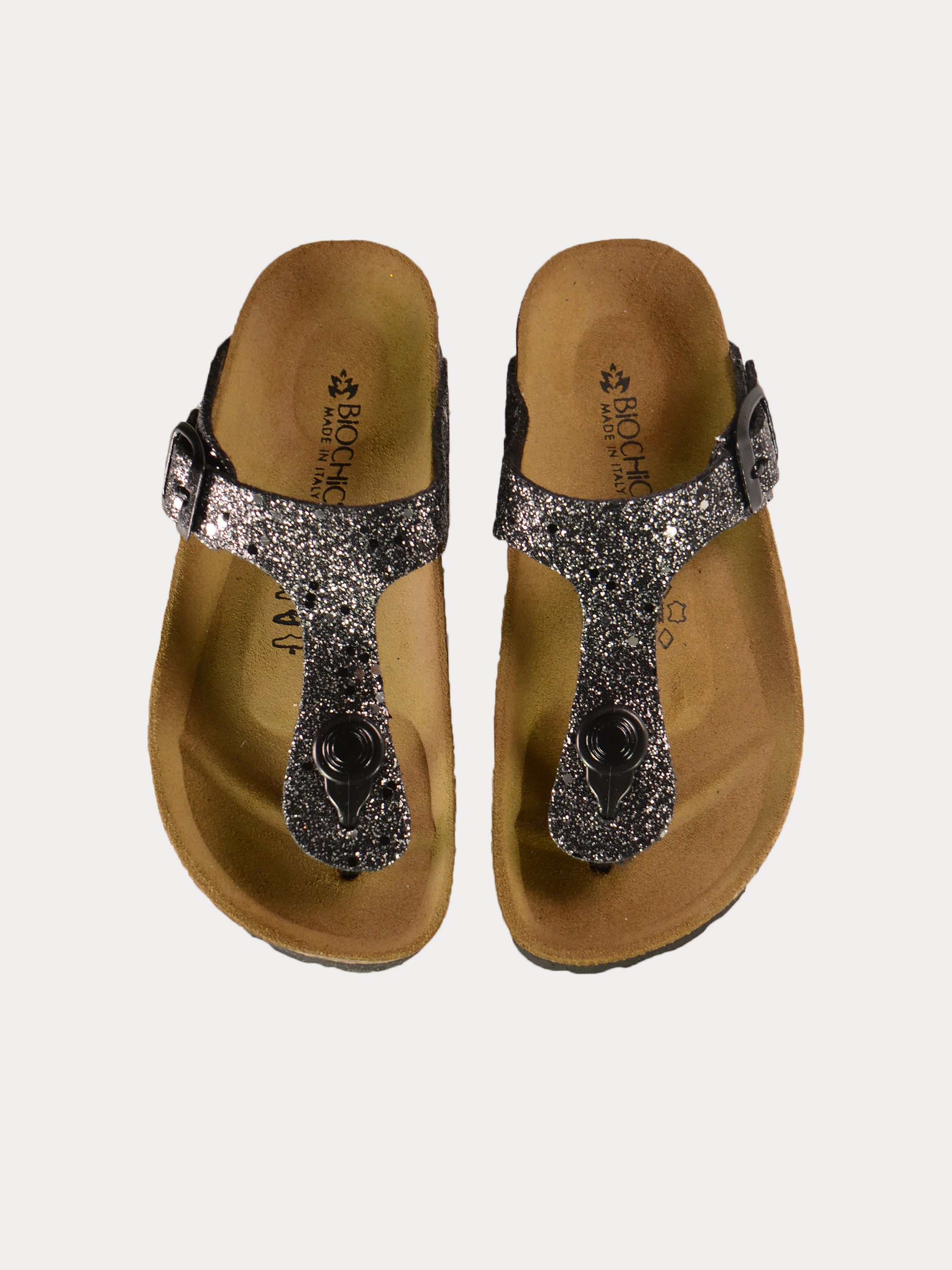 Biochic Girls Flat Sandals #color_Black