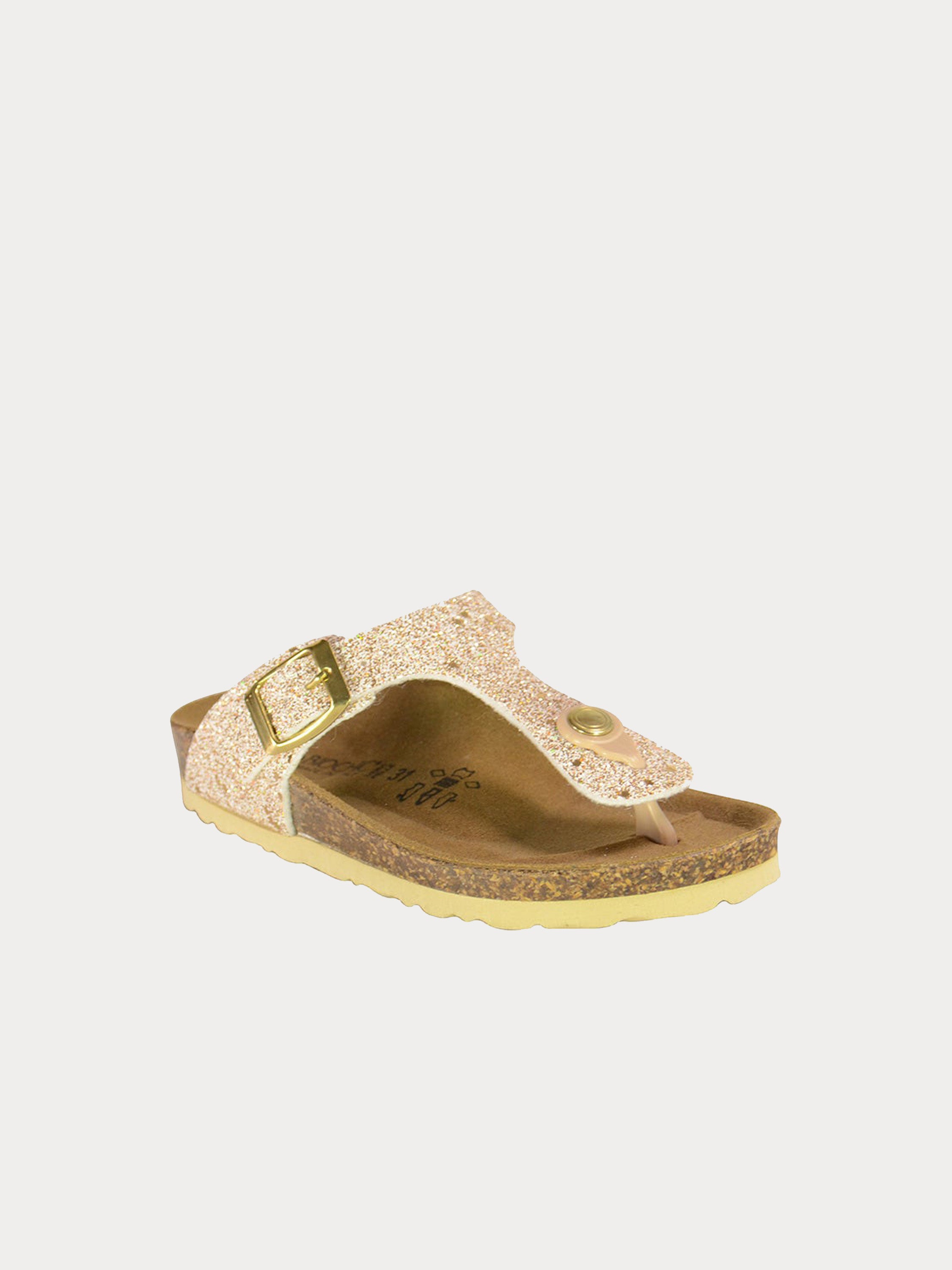 Biochic Girls Flat Sandals #color_Gold