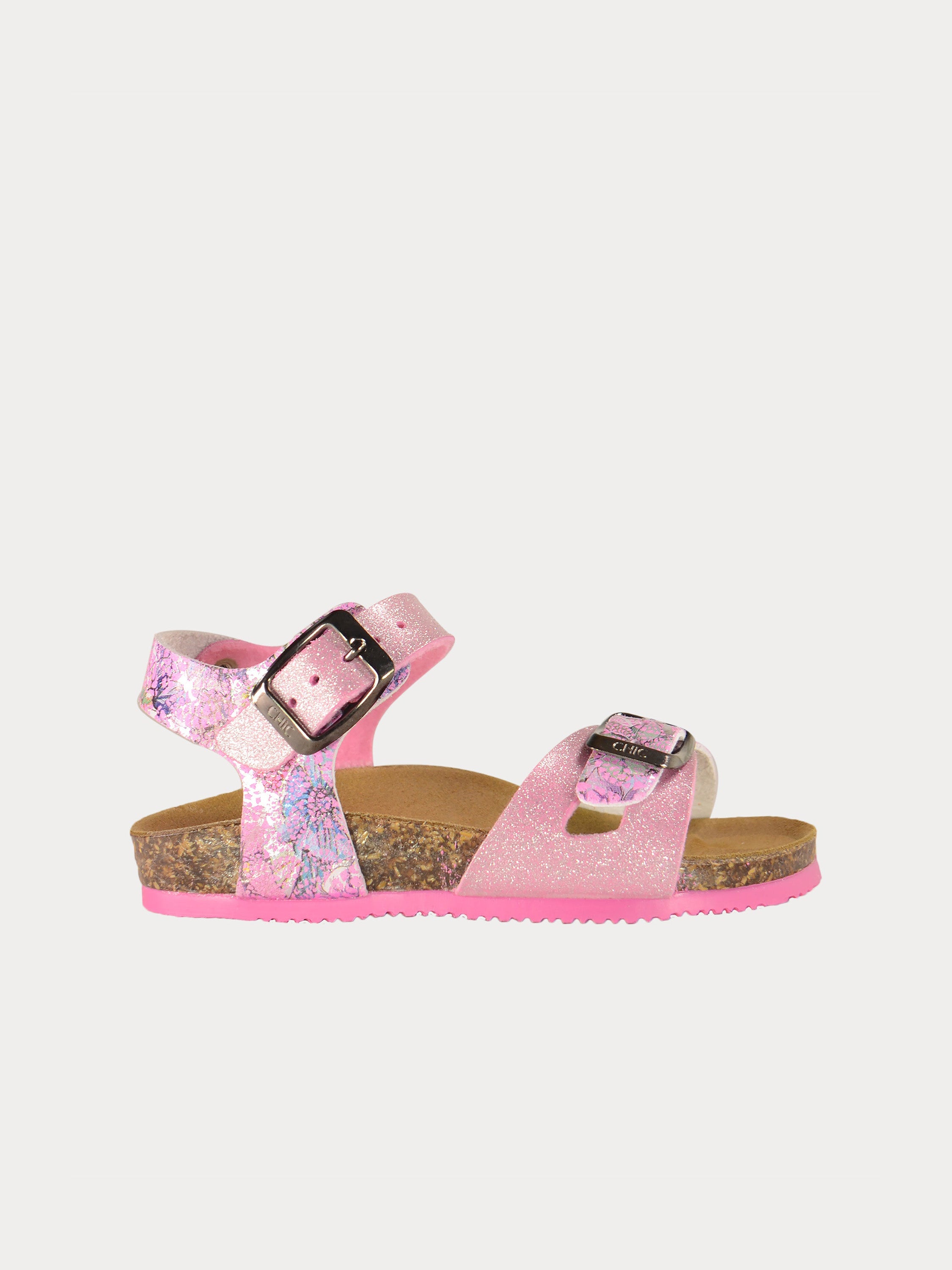 Biochic Girls Back Strap Sandals in Pink Leather #color_Pink