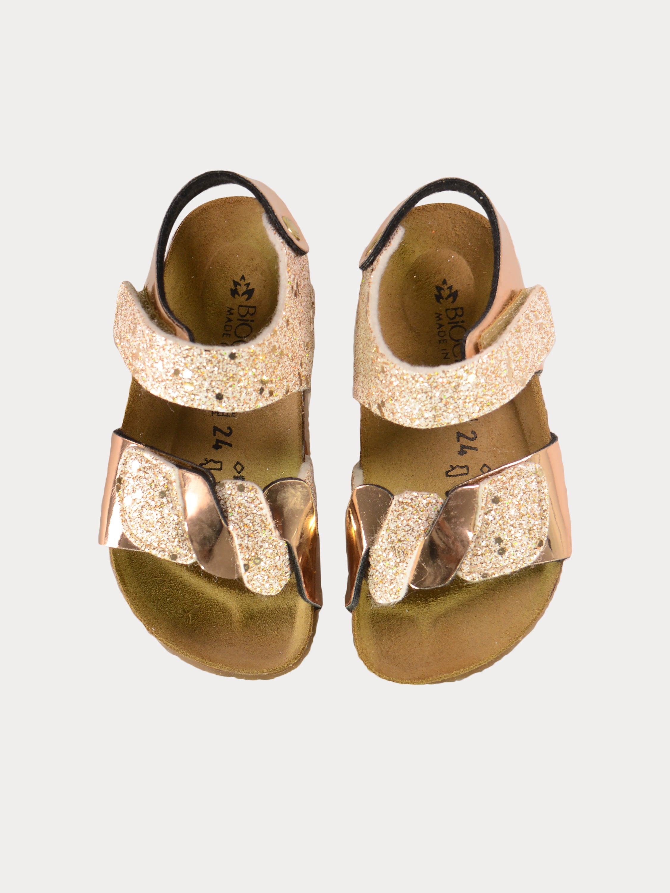 Biochic Girls Back Strap Sandals #color_Gold