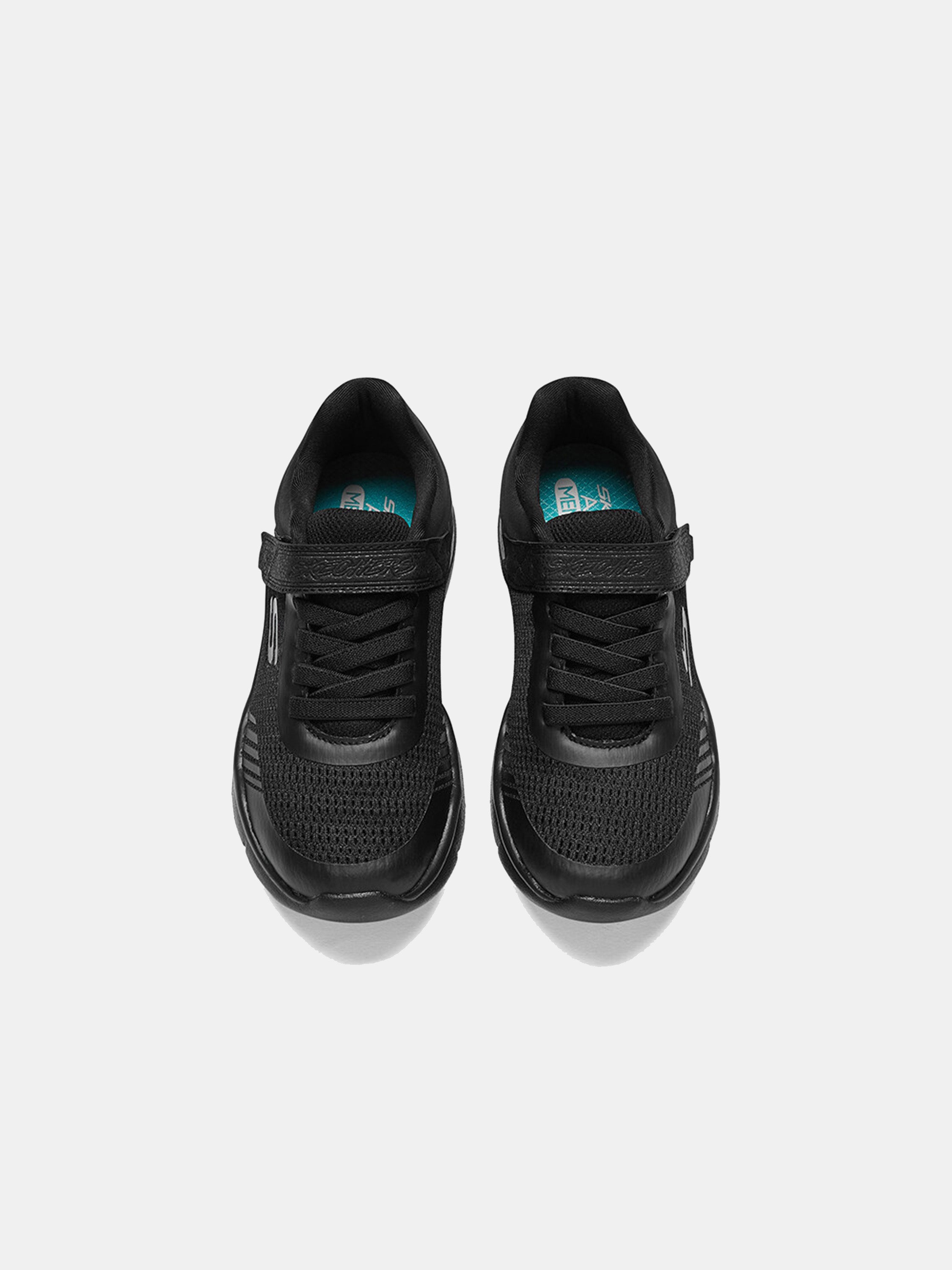 Skechers Girls Flex Blast - Breezy Hype School Shoes #color_Black