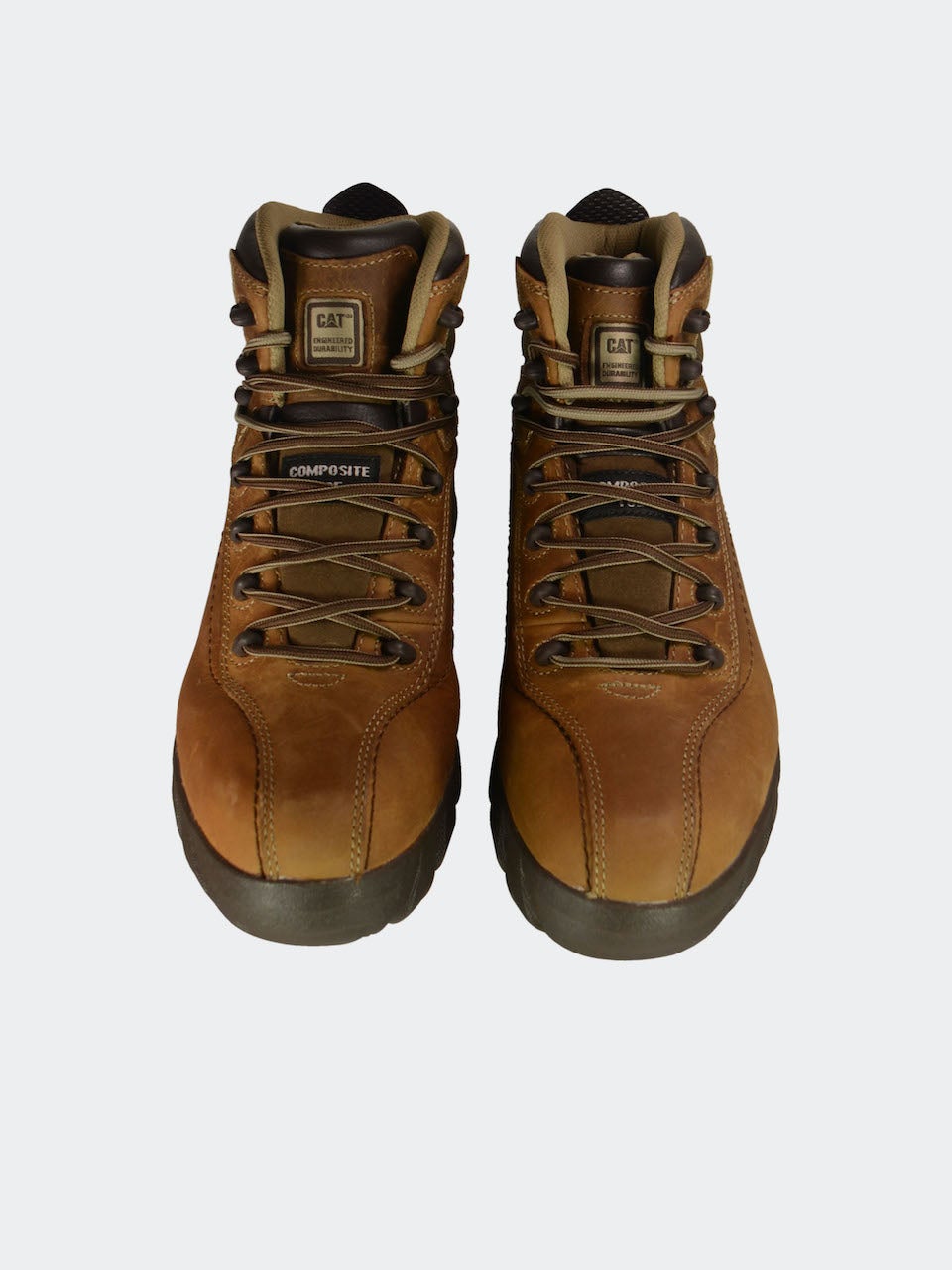 Caterpillar Men's Nitrogen Composite-Toe Work Boots #color_Brown