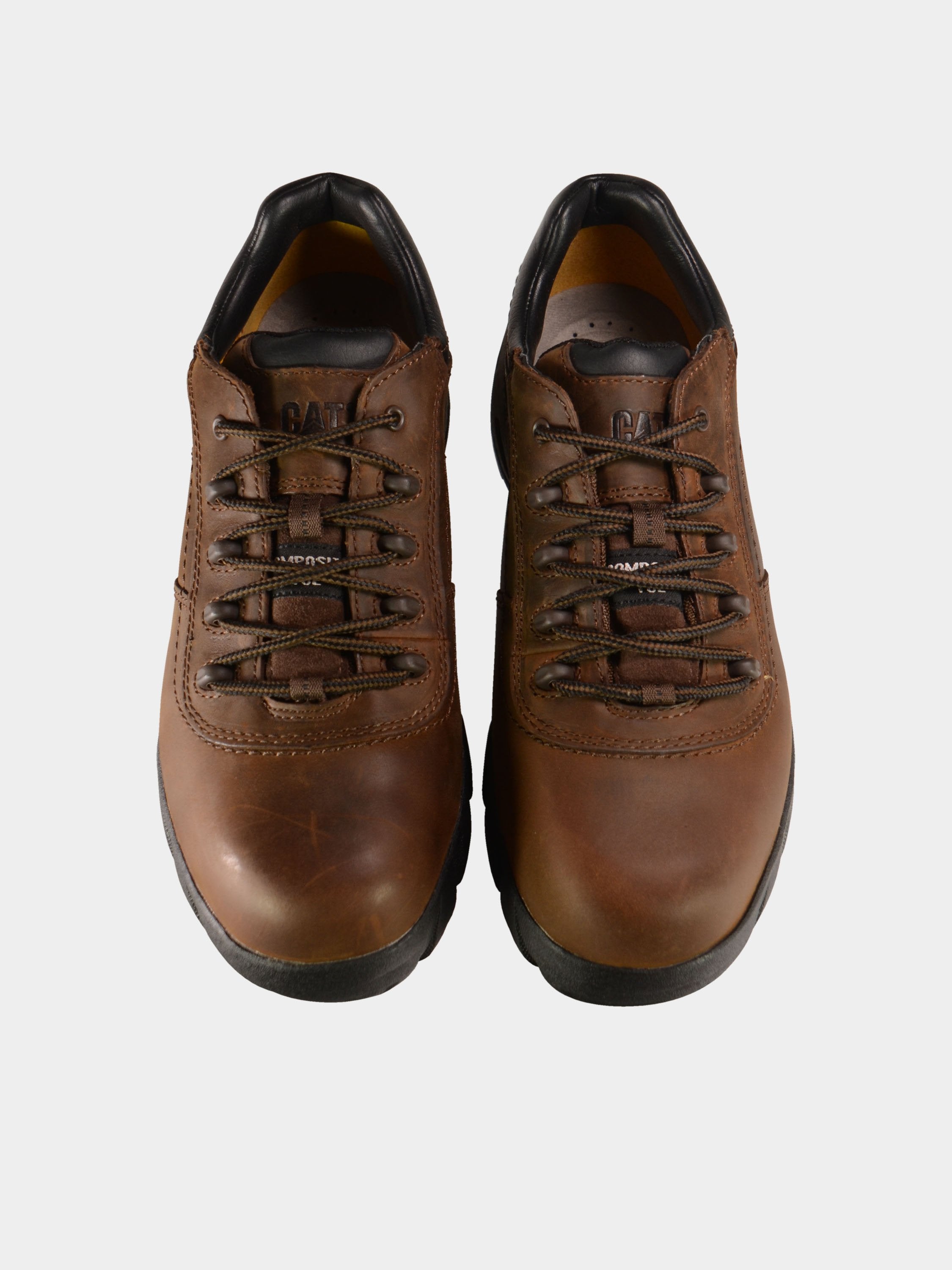 Caterpillar Men's Terbium Composite Toe Safety Shoes #color_Brown