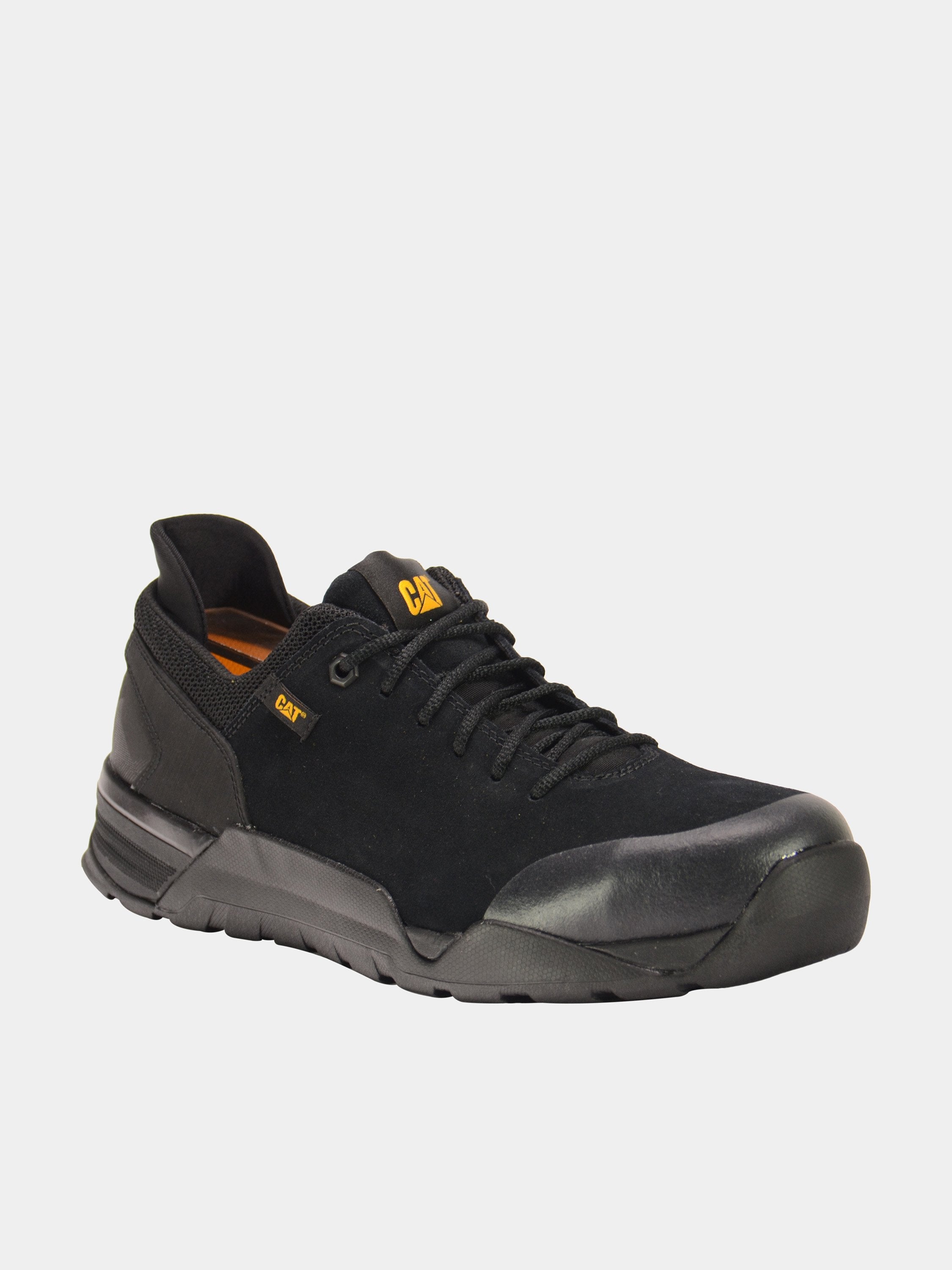 Caterpillar Men's Sprint Suede Alloy Toe Work Shoe #color_Black
