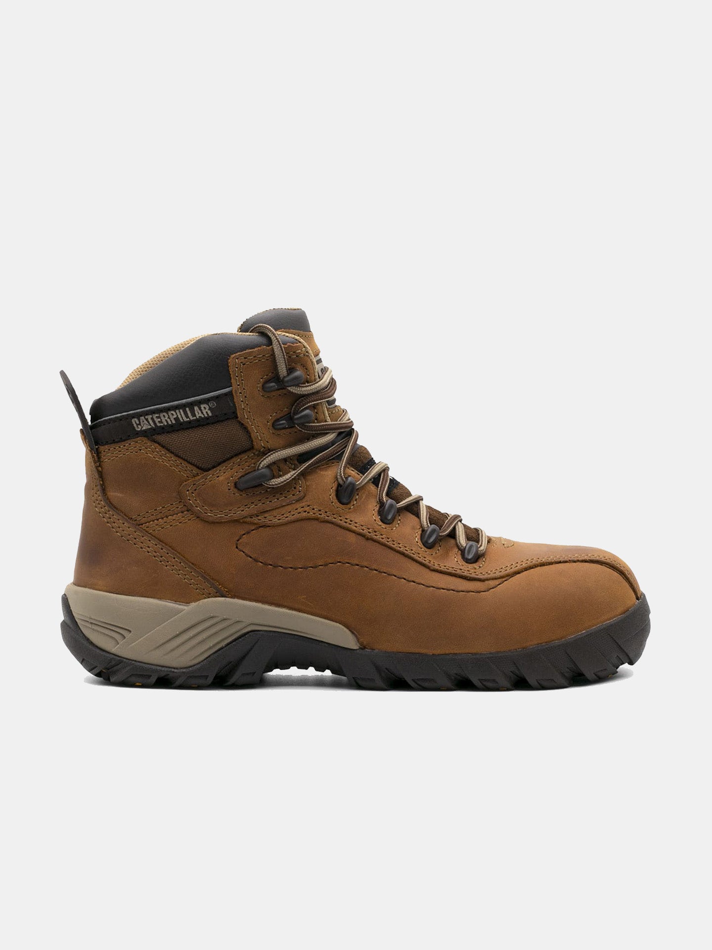 Caterpillar Men's Nitrogen Composite-Toe Work Boots #color_Brown