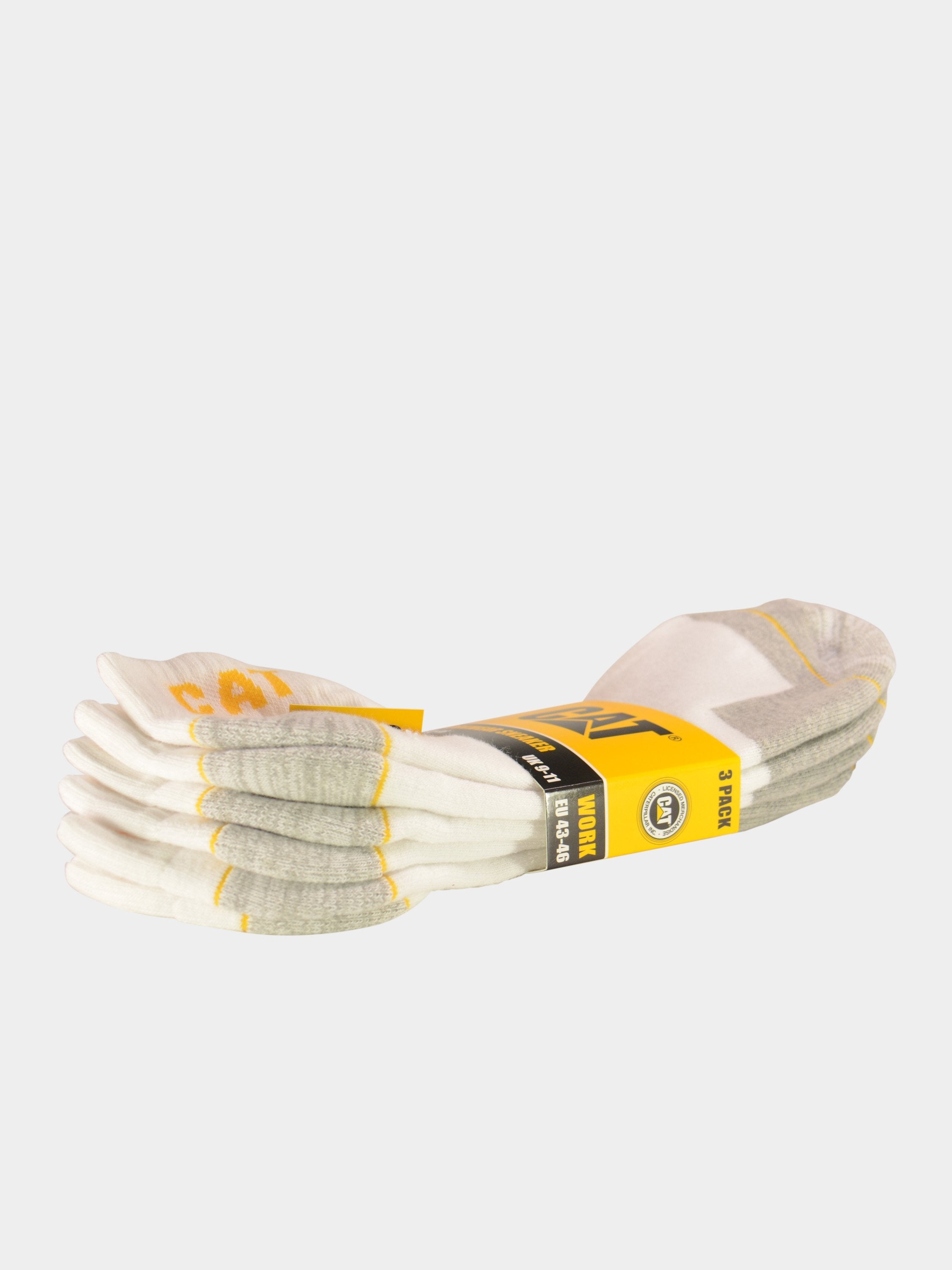 Caterpillar Workwear Sneaker Ankle Socks (3 Pack) #color_White