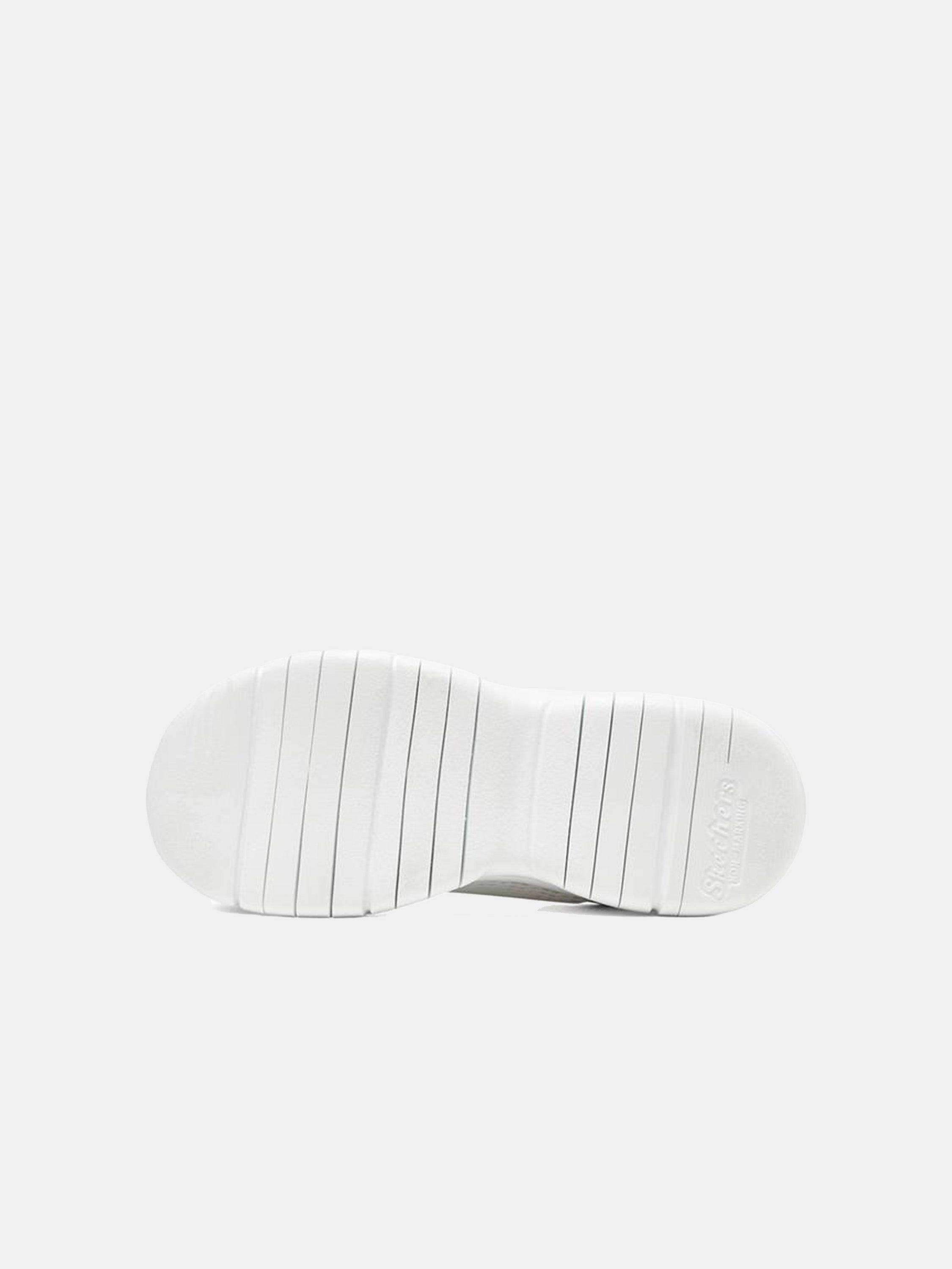 Skechers Girls Flex Blast - Breezy Hype School Shoes #color_White