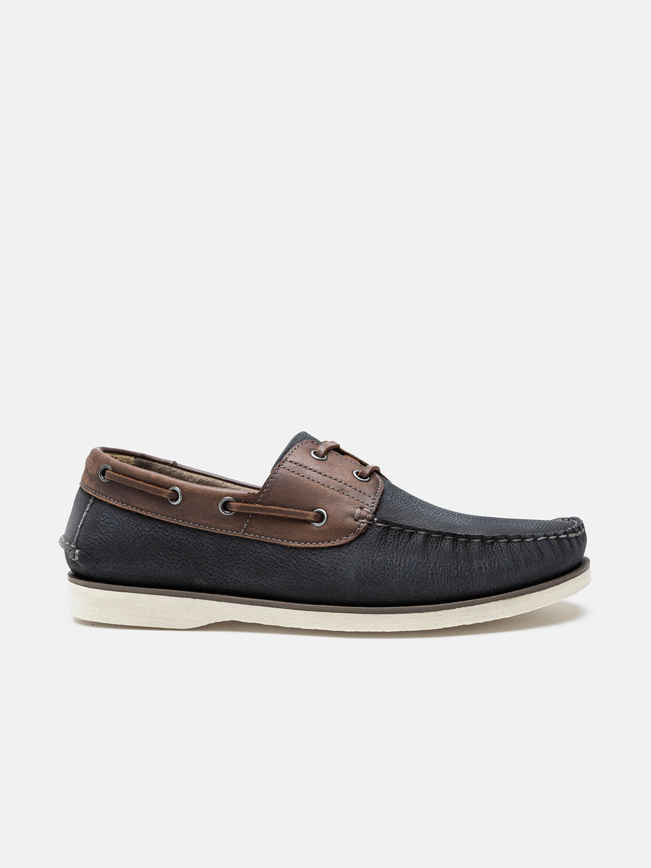 Democrata Men's Denim Deck Moccasin #color_Navy