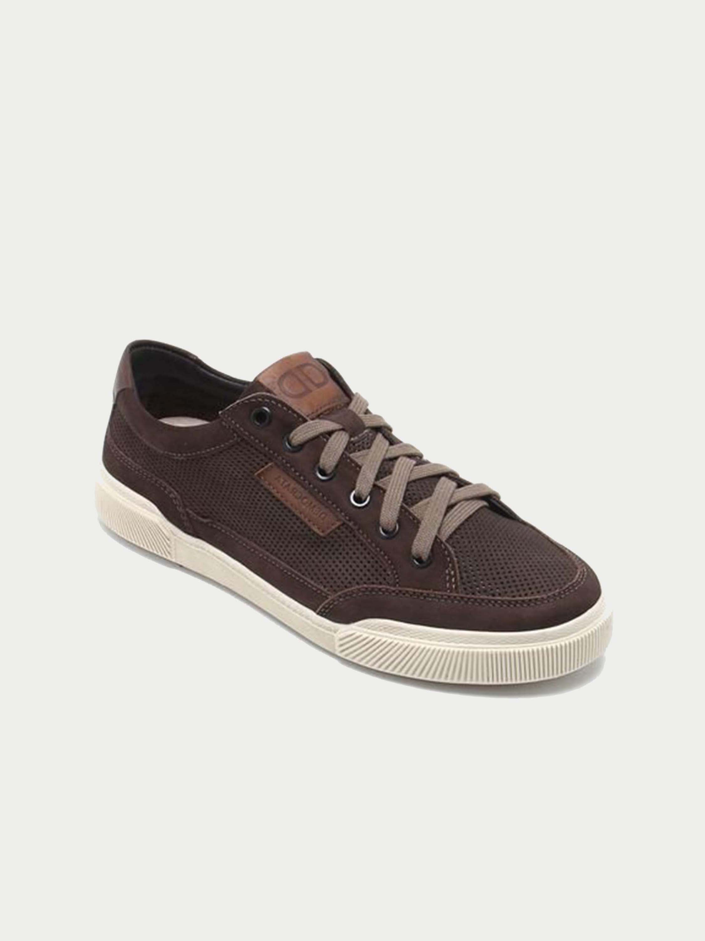 Democrata Cooper Denim Men's Lace Up Shoes #color_Brown