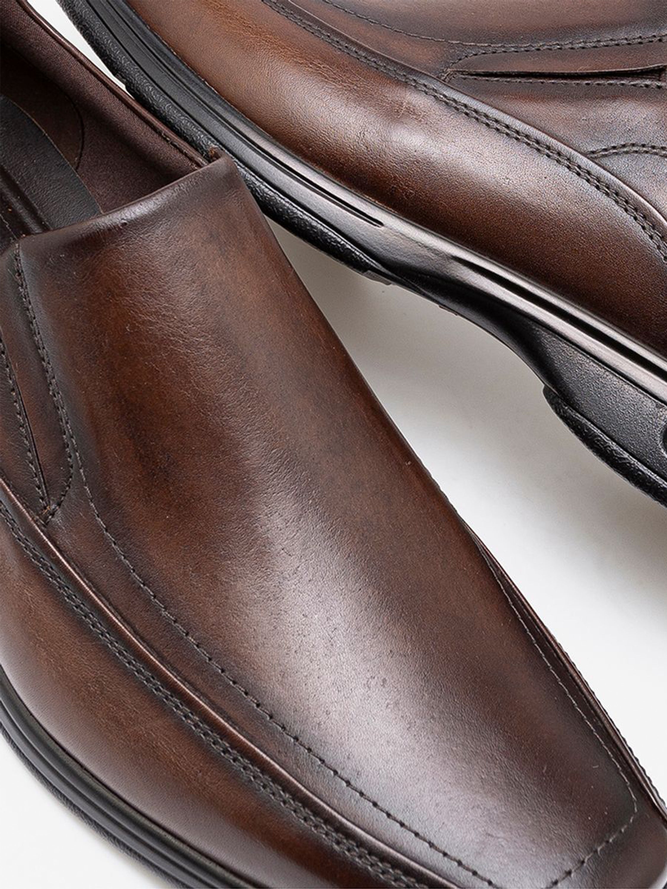 Democrata Men's Smart Comfort Air Spot Shoes #color_Brown