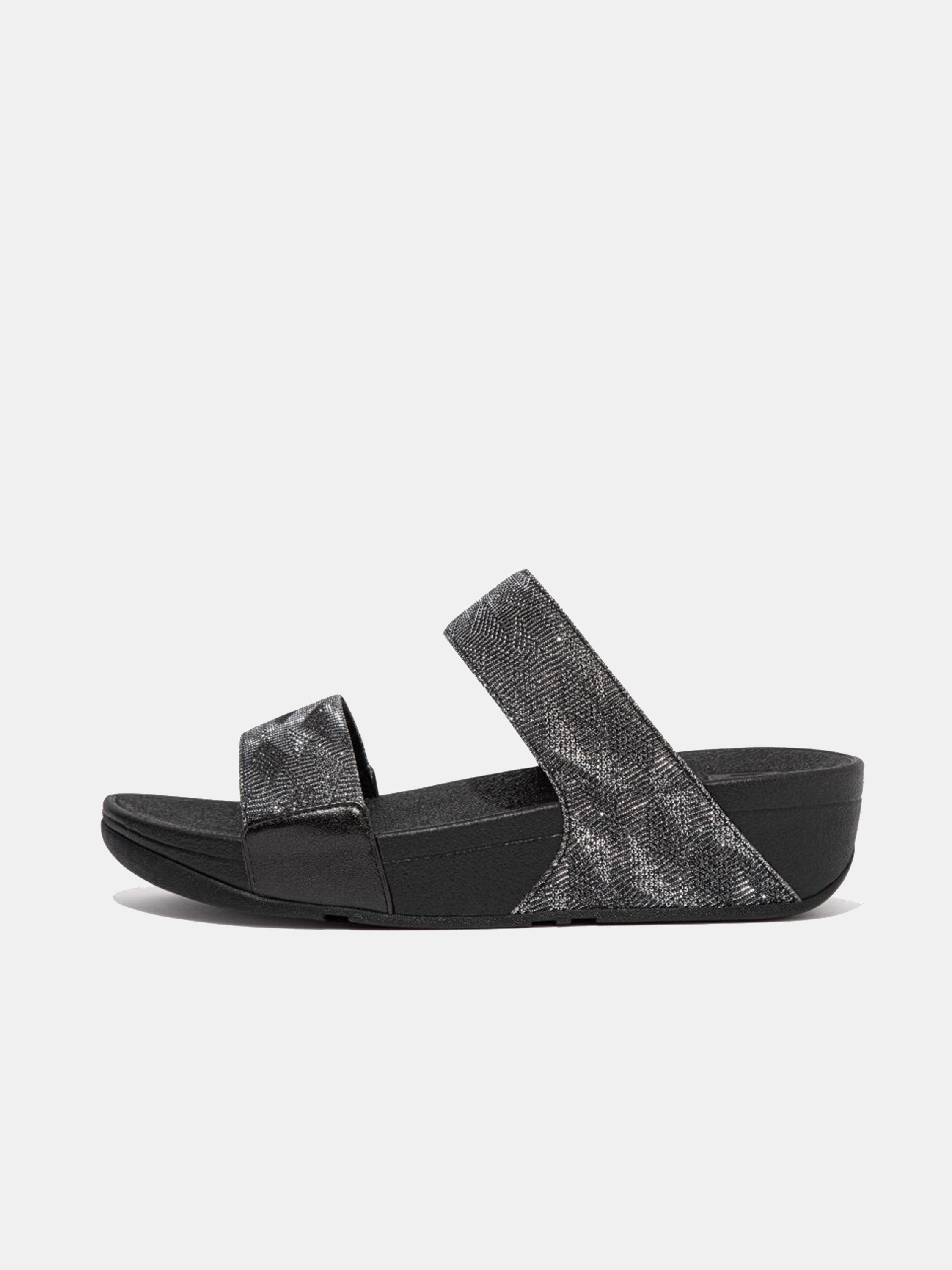 Fitflop Lulu Women's Glitz Slides #color_Black