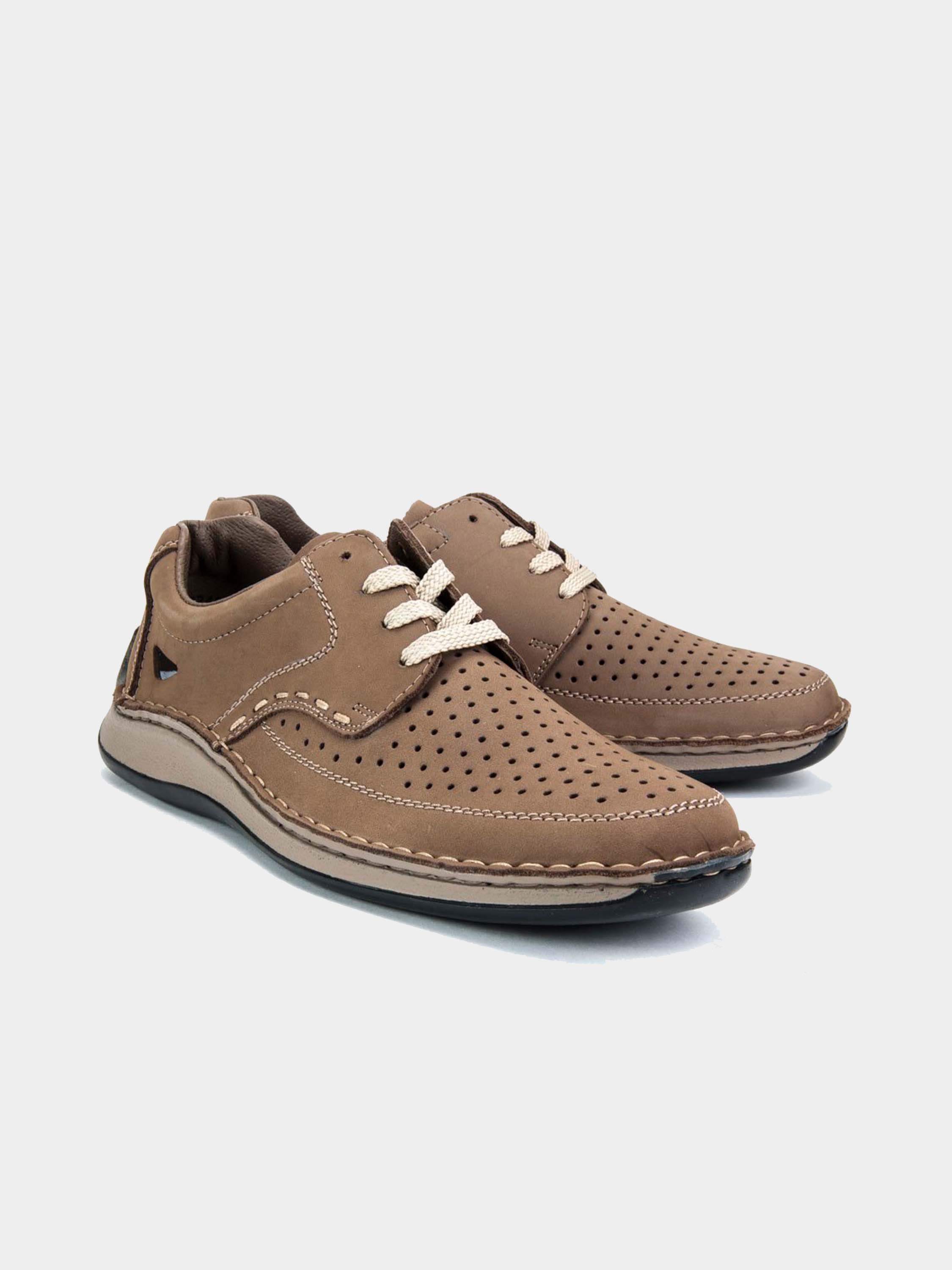 Rieker 05237 Men's Casual Lace Up Shoes #color_Brown