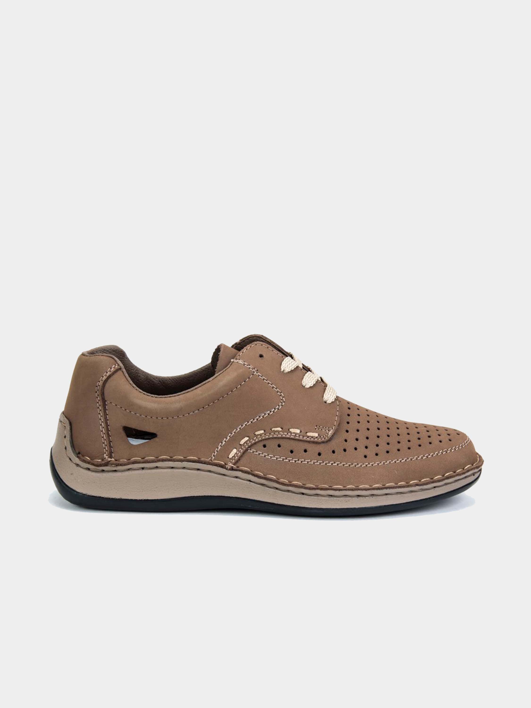 Rieker 05237 Men's Casual Lace Up Shoes #color_Brown