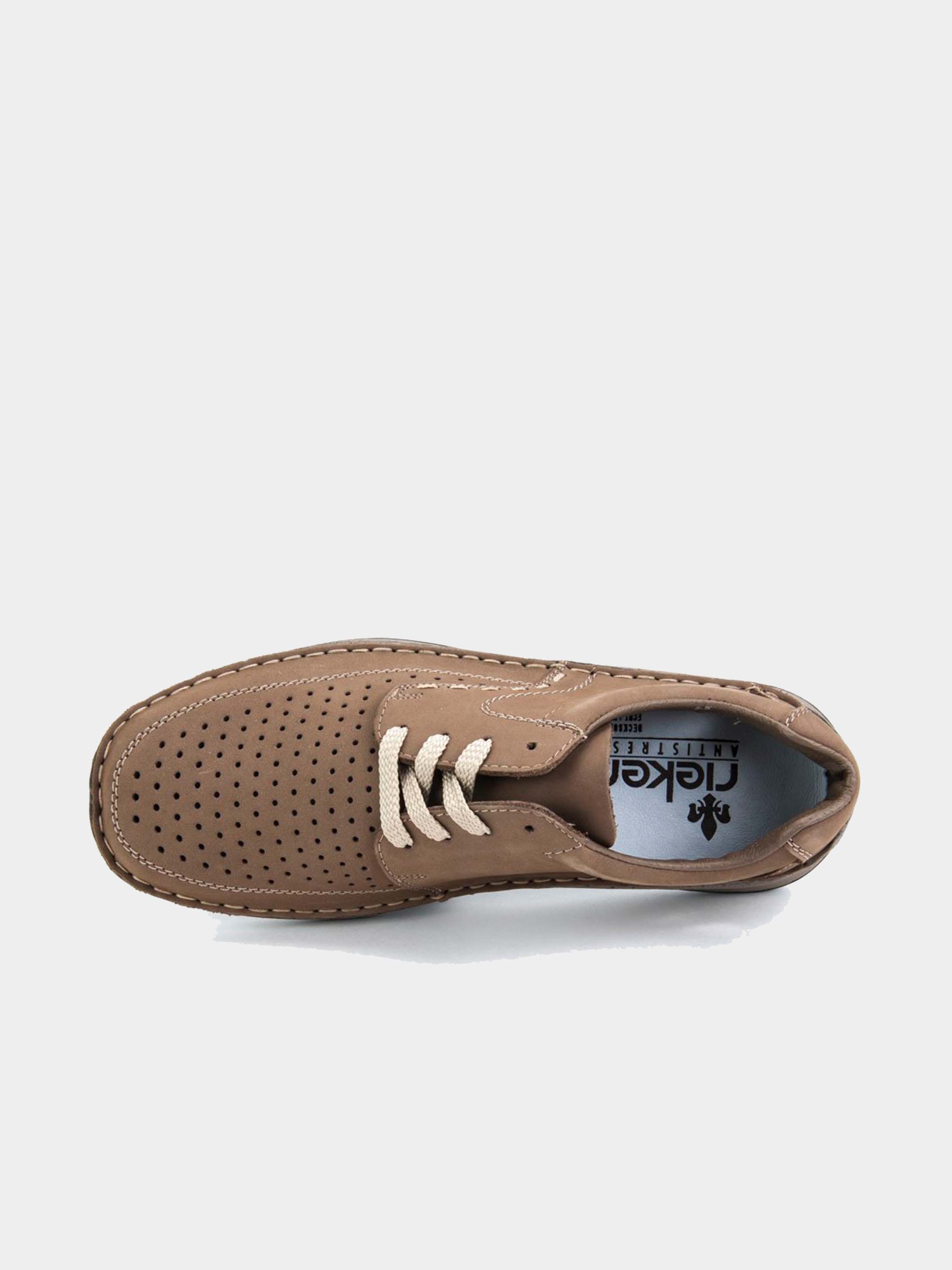 Rieker 05237 Men's Casual Lace Up Shoes #color_Brown