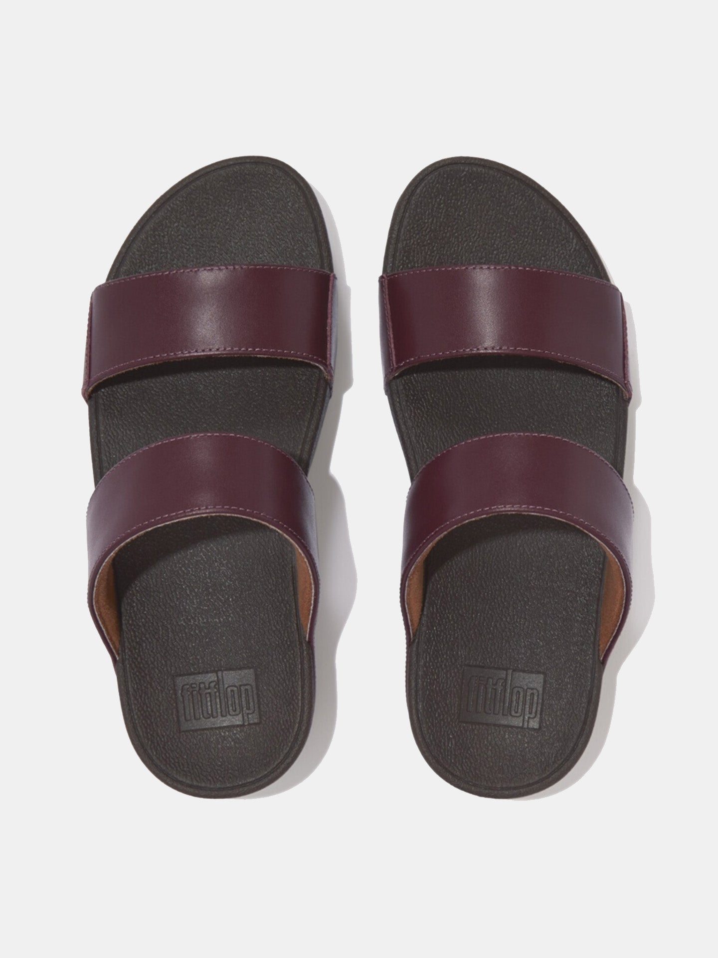 Fitflop Women's Lulu Leather Slides #color_Purple