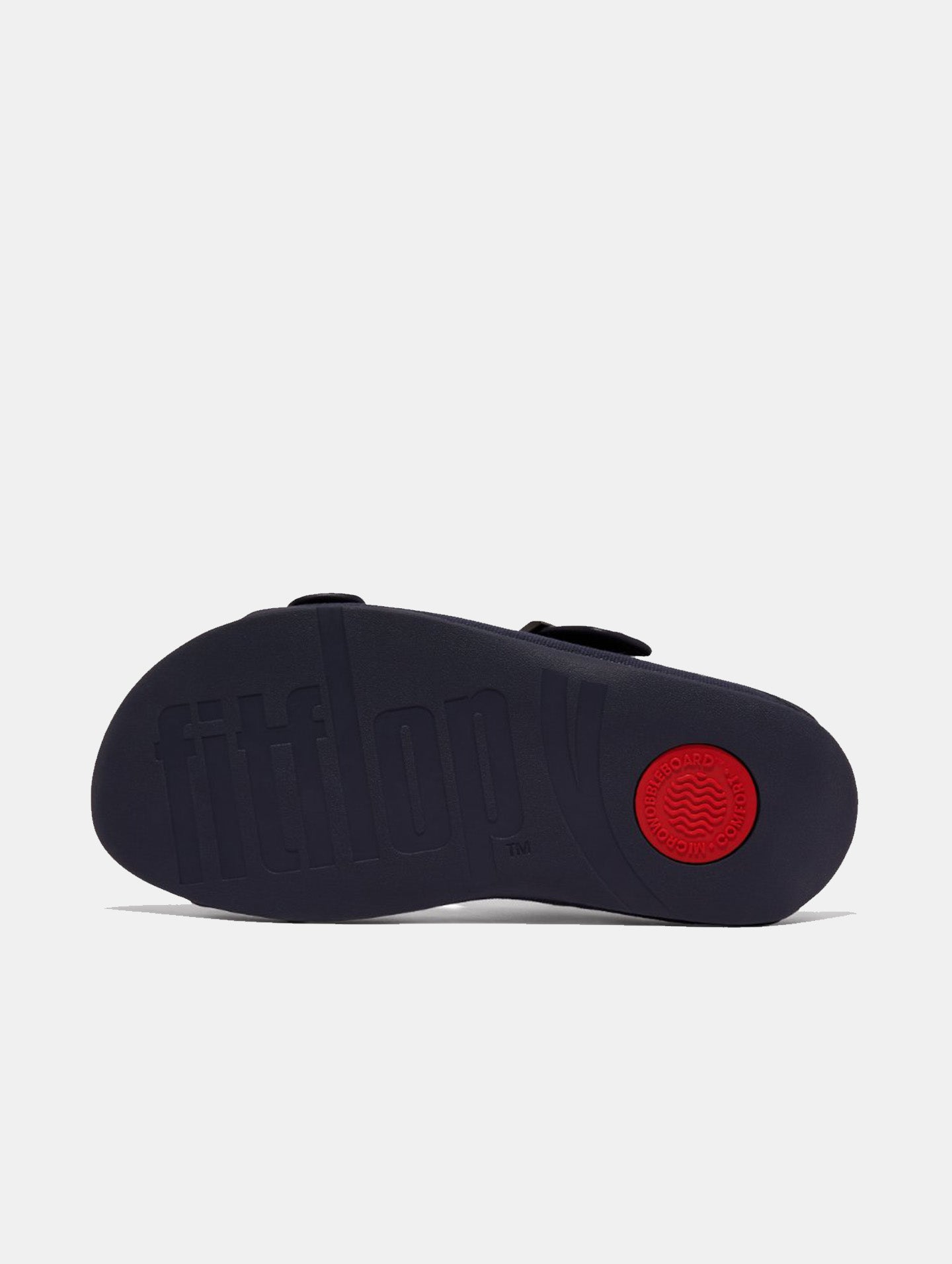 Fitflop Men's Gogh Moc Buckle Canvas Slides #color_Navy