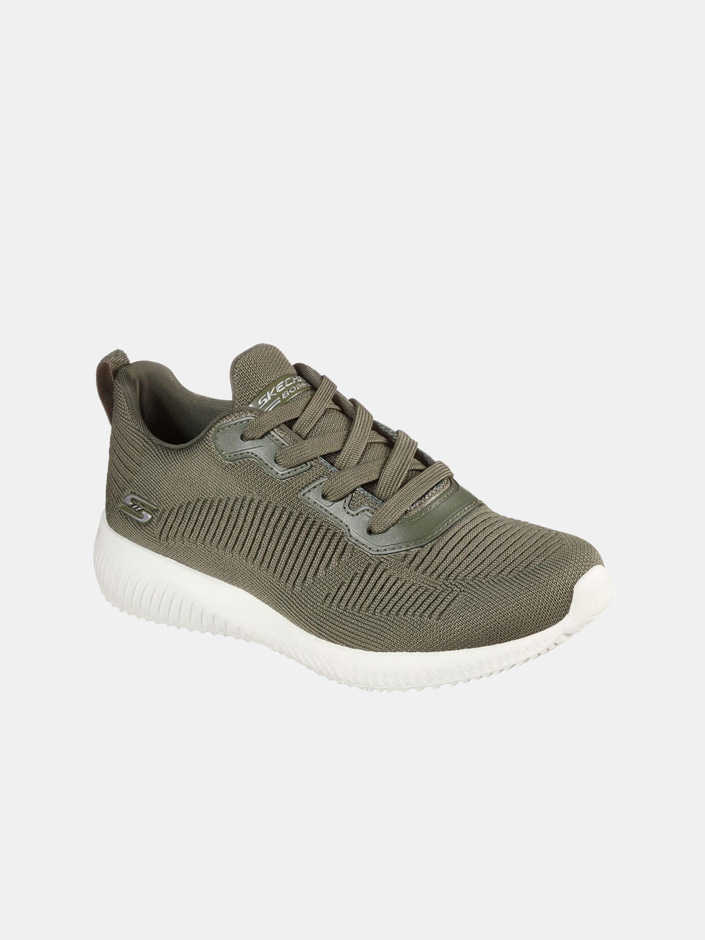 Skechers Women's BOBS Sport Squad - Ghost Star Trainers #color_Green
