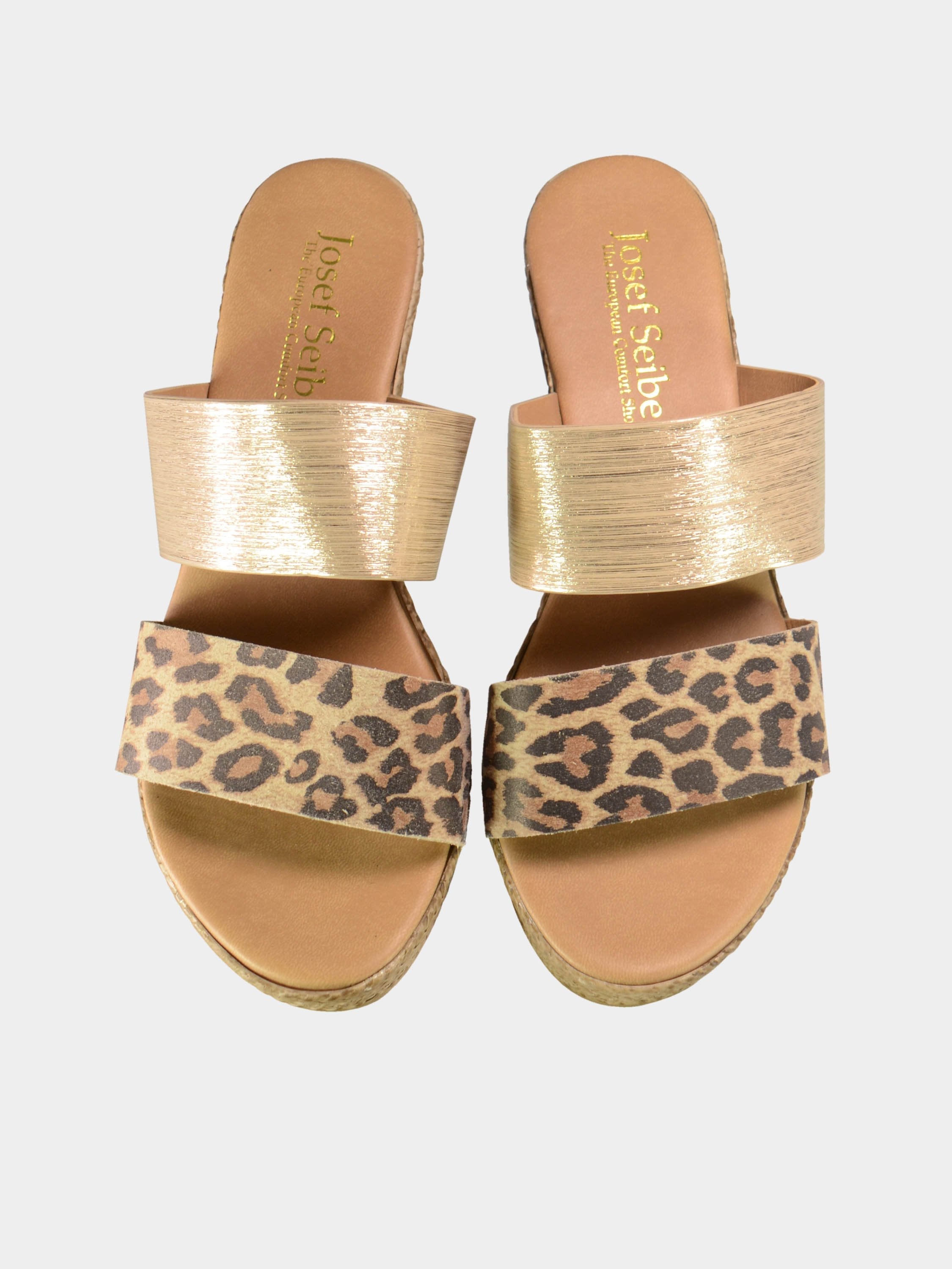 Josef Seibel Animal Print Espadrilles #color_Gold