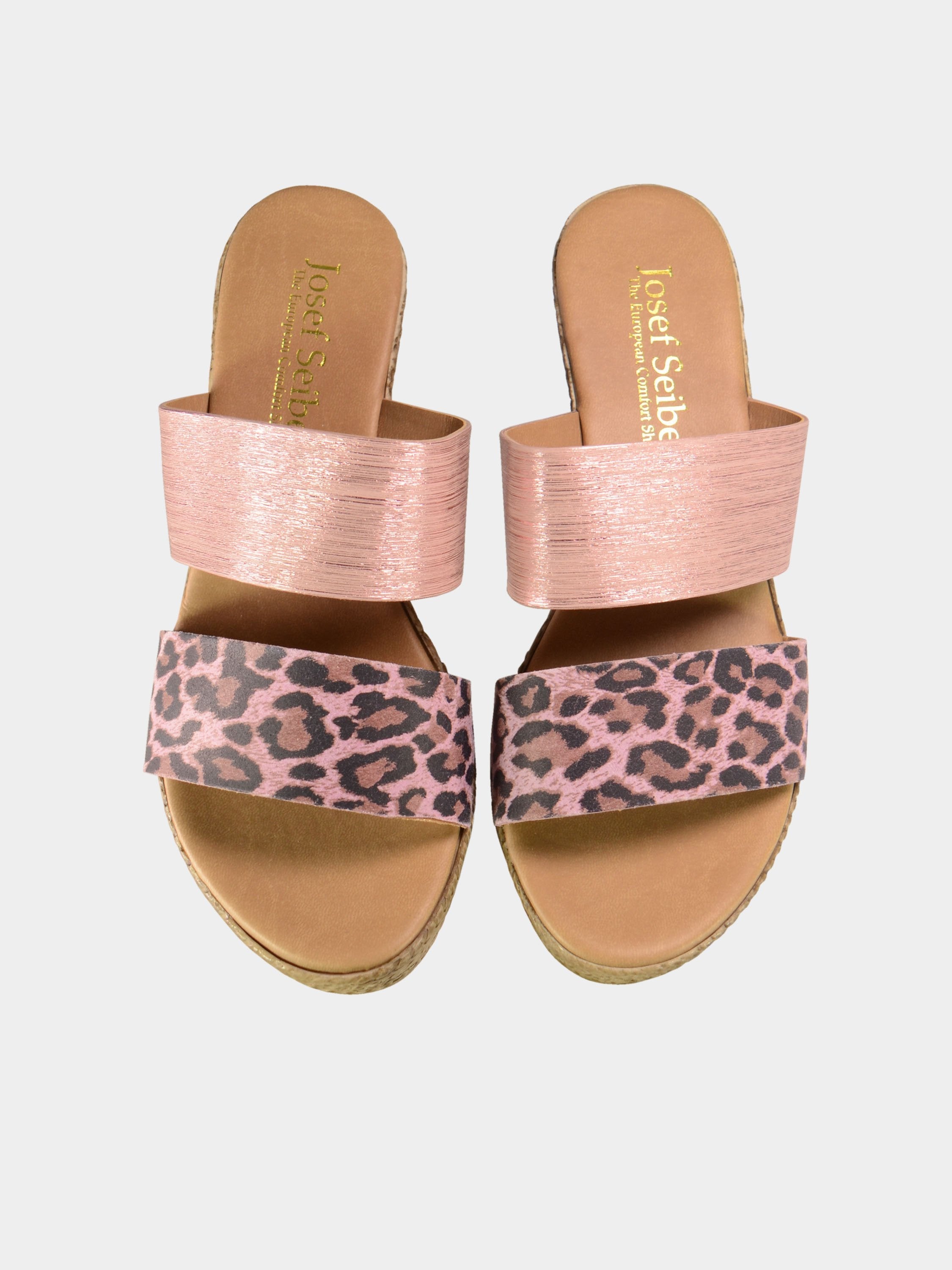 Josef Seibel Animal Print Espadrilles #color_Pink