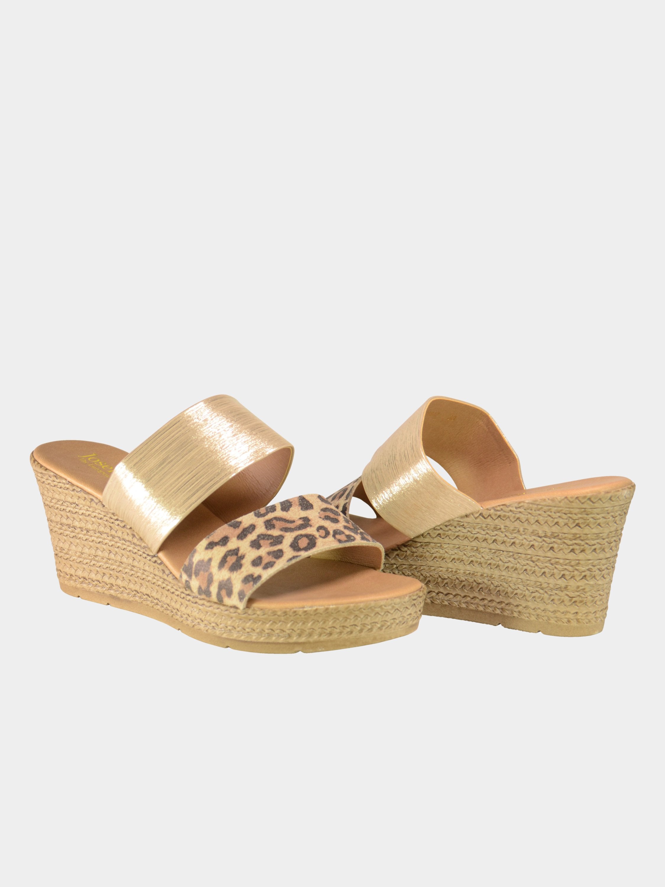 Josef Seibel Animal Print Espadrilles #color_Gold