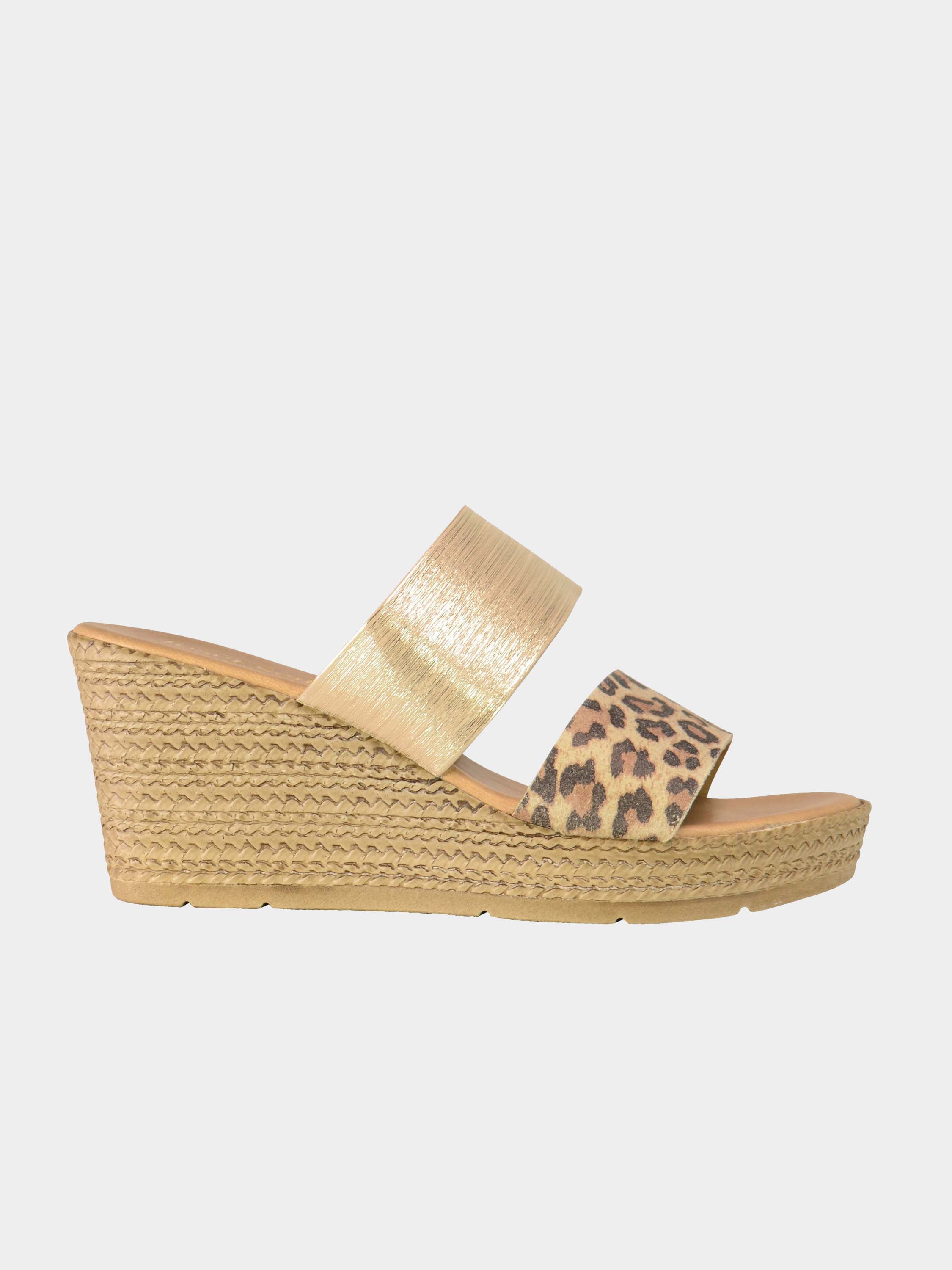 Josef Seibel Animal Print Espadrilles #color_Gold