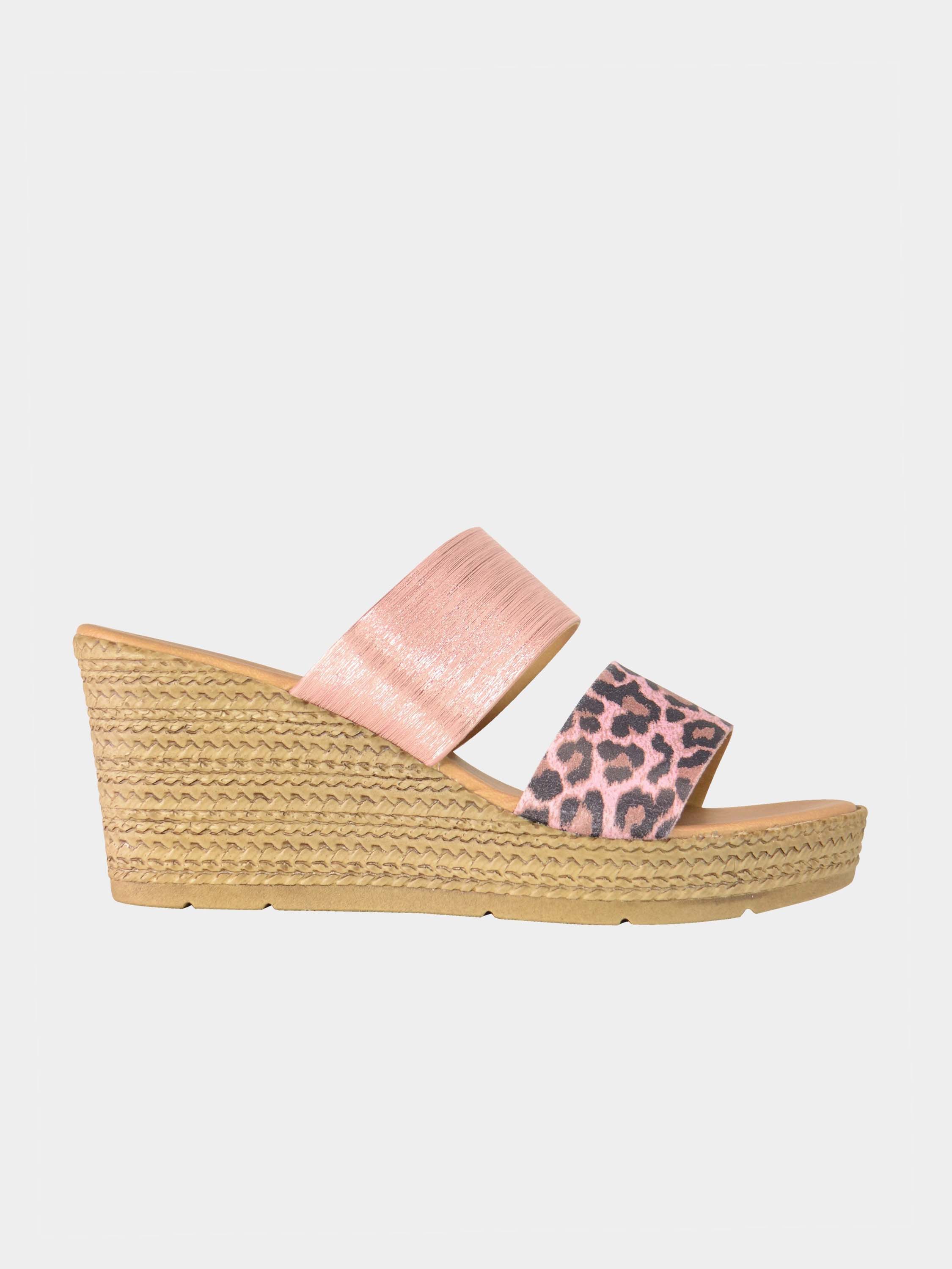 Josef Seibel Animal Print Espadrilles #color_Pink