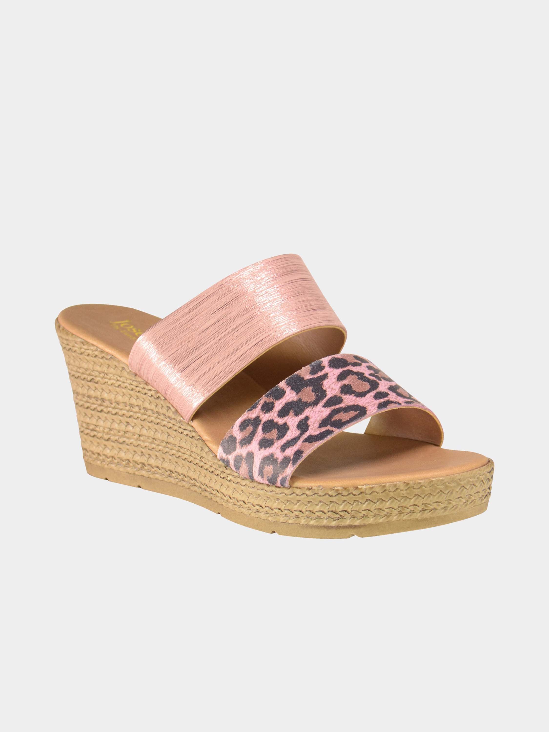 Josef Seibel Animal Print Espadrilles #color_Pink