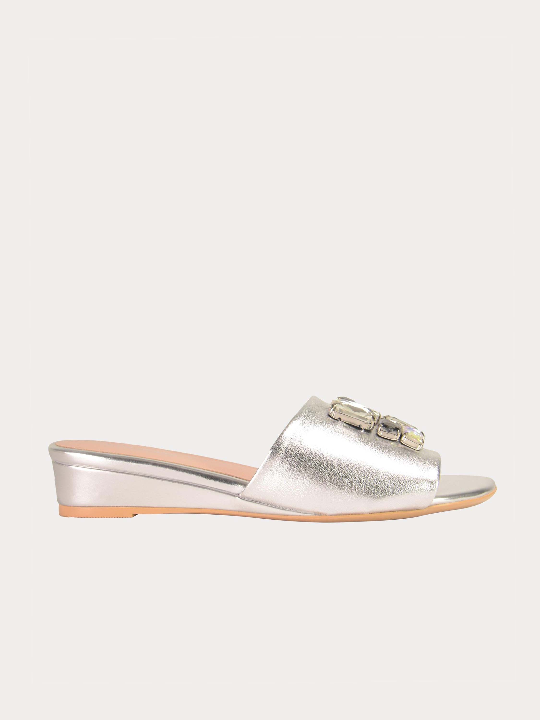 Josef Seibel Emerald Buckle Women Sandals #color_Silver