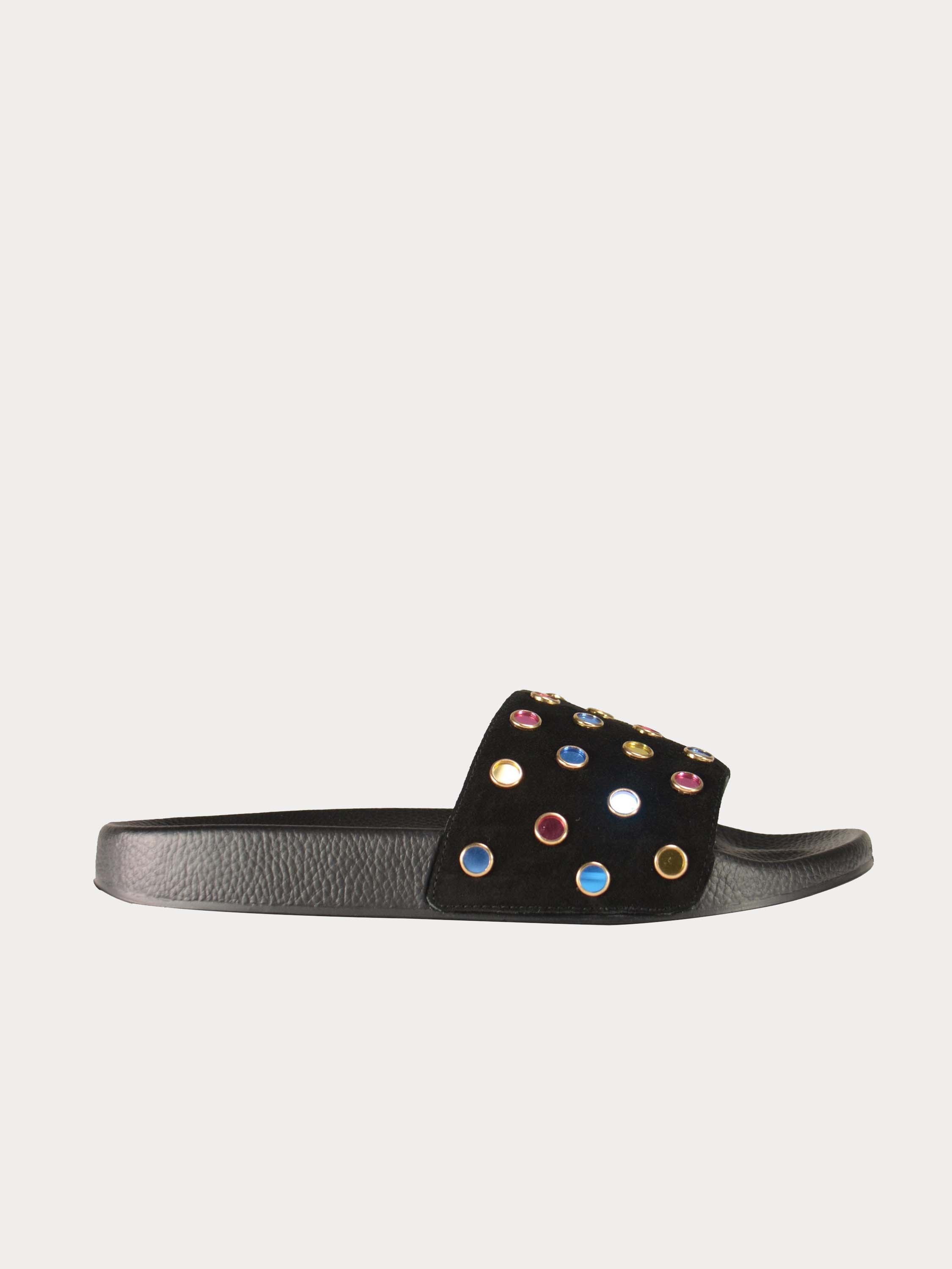 Josef Seibel Gems Flat Sandals #color_Black
