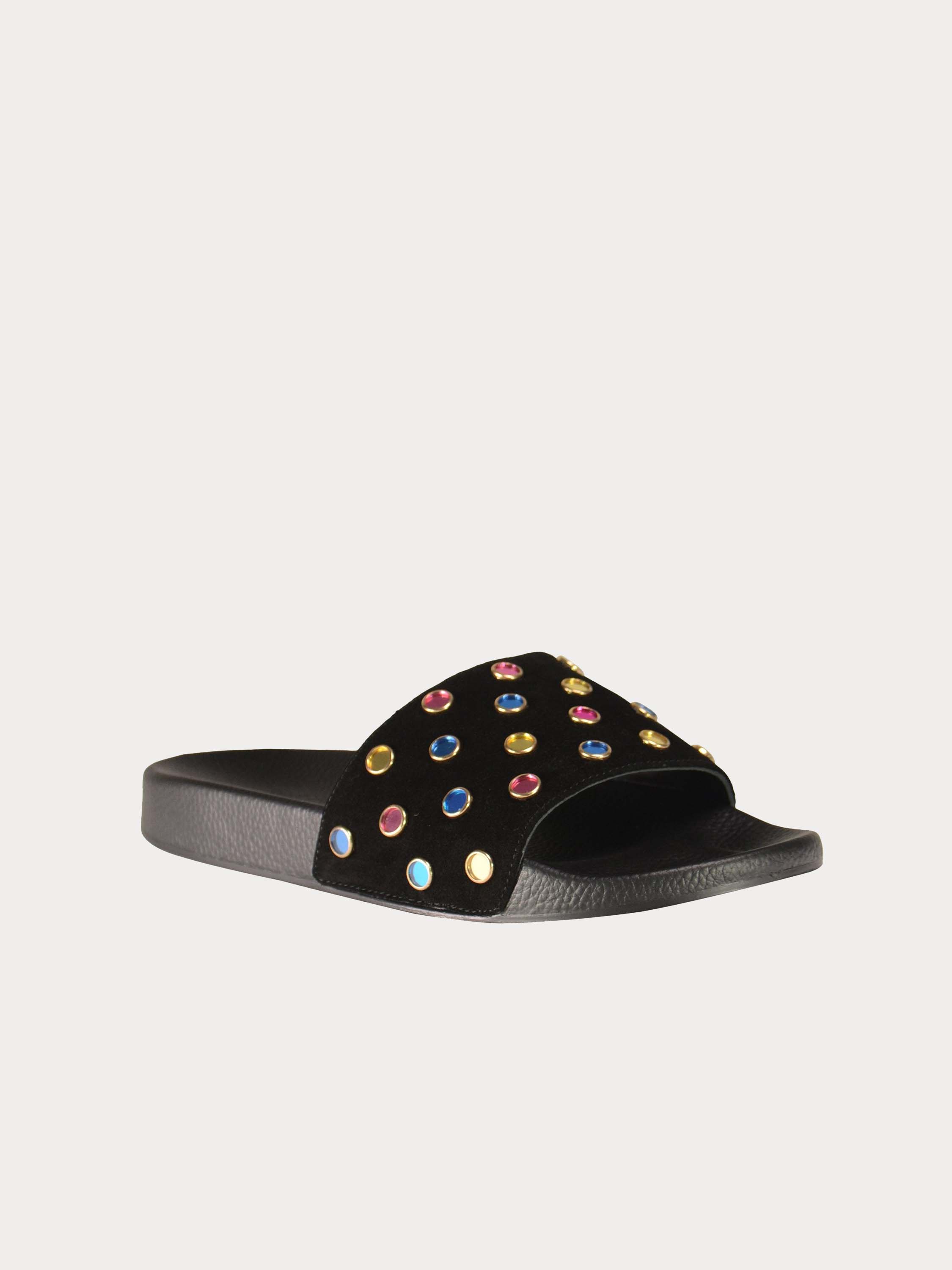Josef Seibel Gems Flat Sandals #color_Black