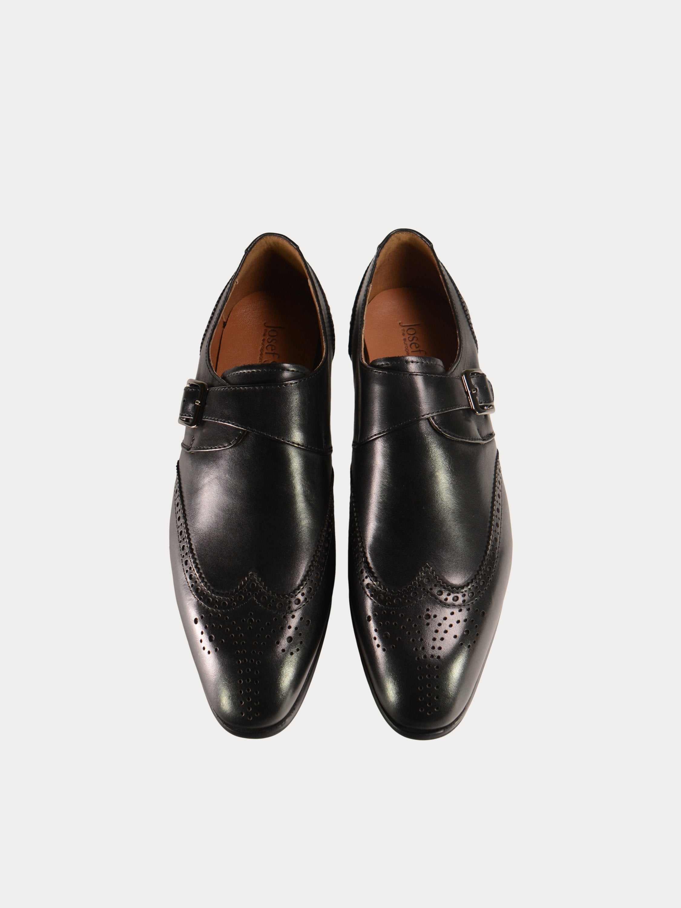 Josef Seibel Men's Monk Strap Shoes #color_Black