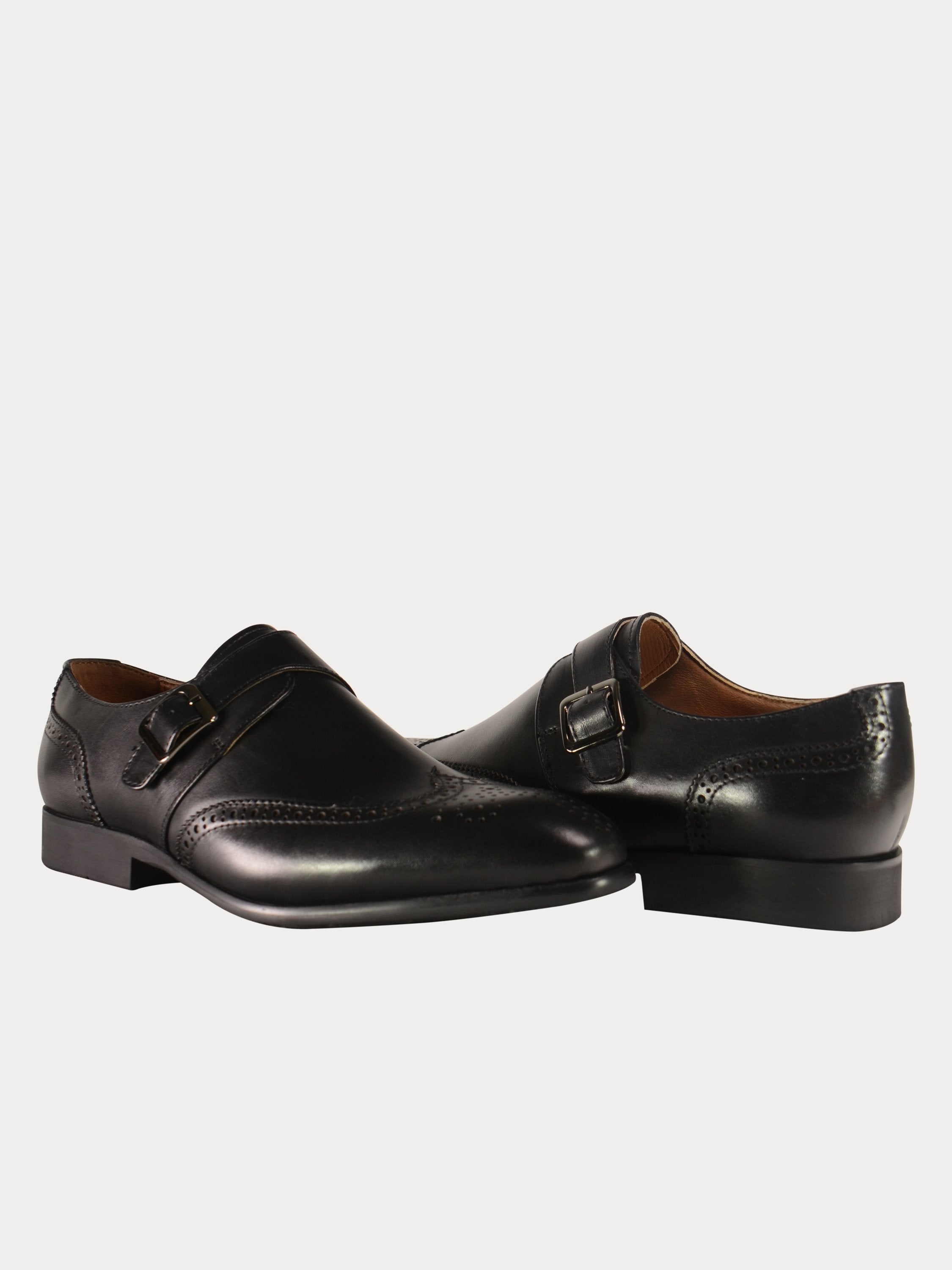 Josef Seibel Men's Monk Strap Shoes #color_Black